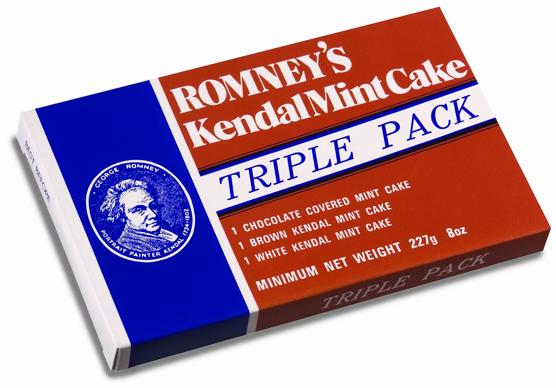 Romney's Kendal triple pack mint cake 227g x 1