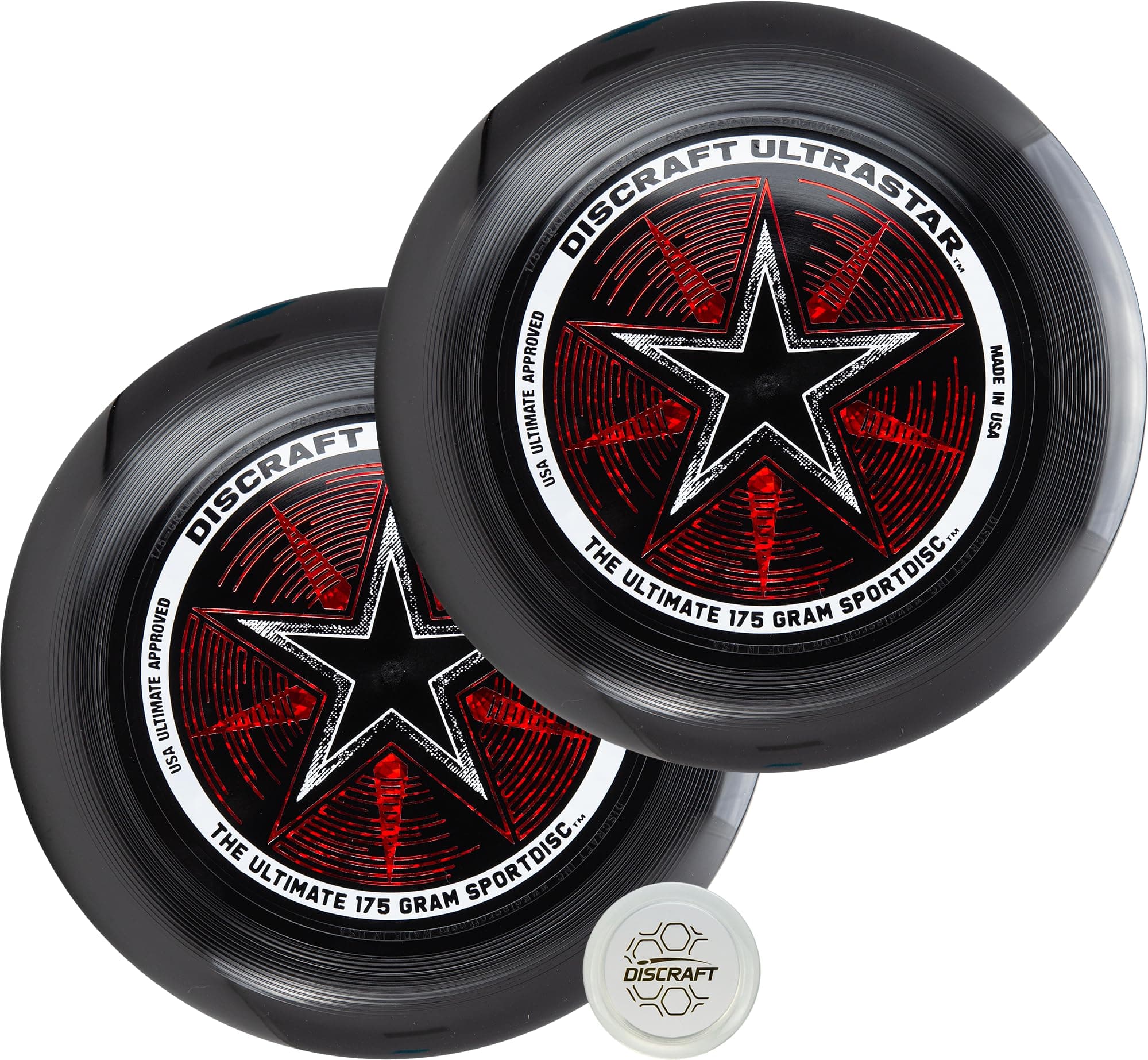 Discraft Ultrastar Ultimate Discs 1 & 2 Packs, Standard Size, for Competitive & Casual Play