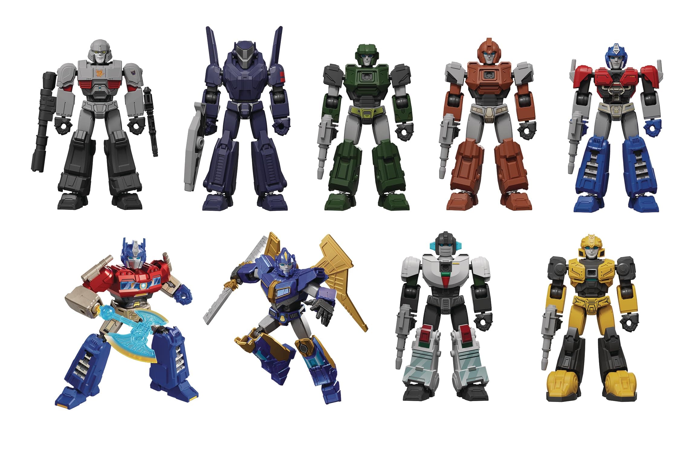 Transformers Galaxy Ver. 1 Miniature Model Blind Box 9-Piece PDQ Set