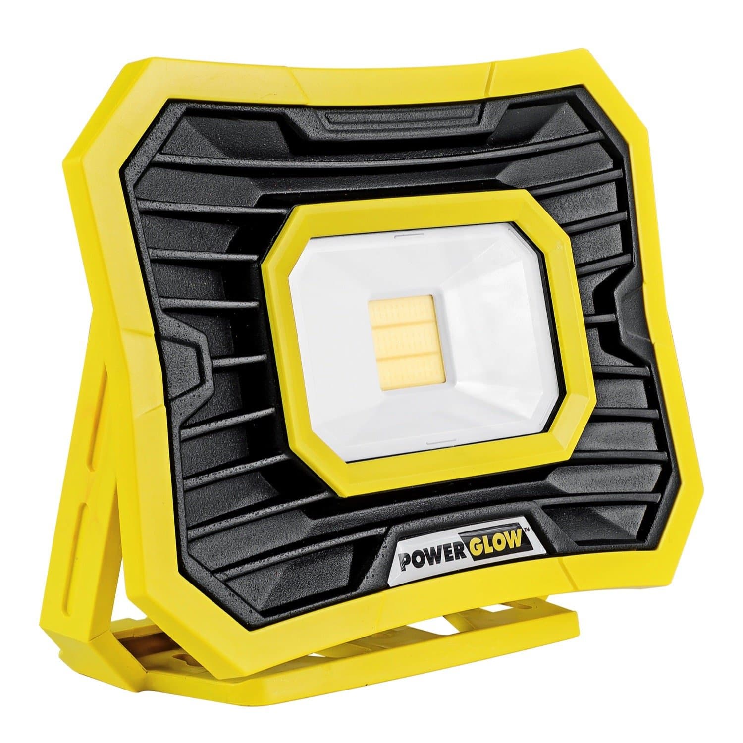 PowerGlow 2000 Lumen LED Rechargeable Work Light with USB Outlet to Charge Phone