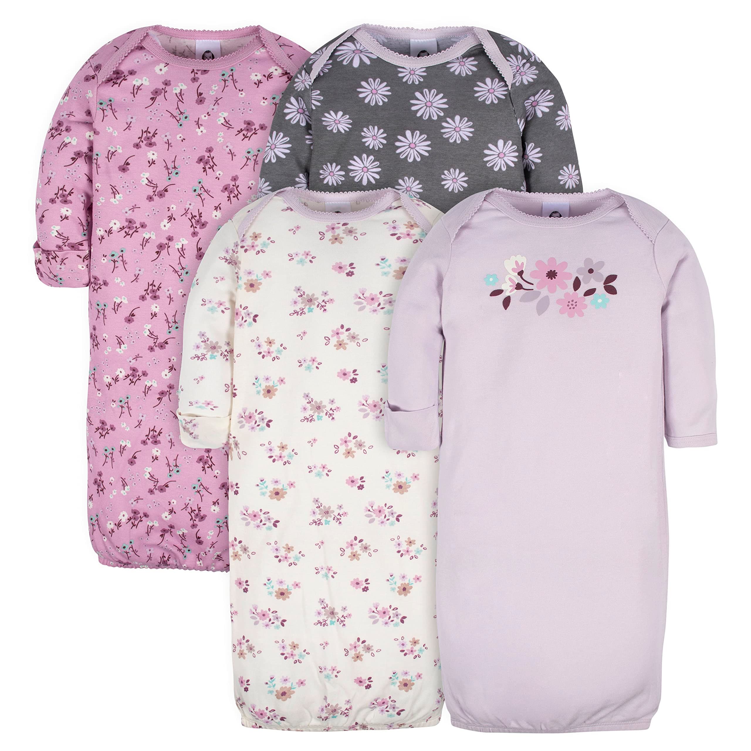 Baby Girls' 4-pack Sleeper Gown