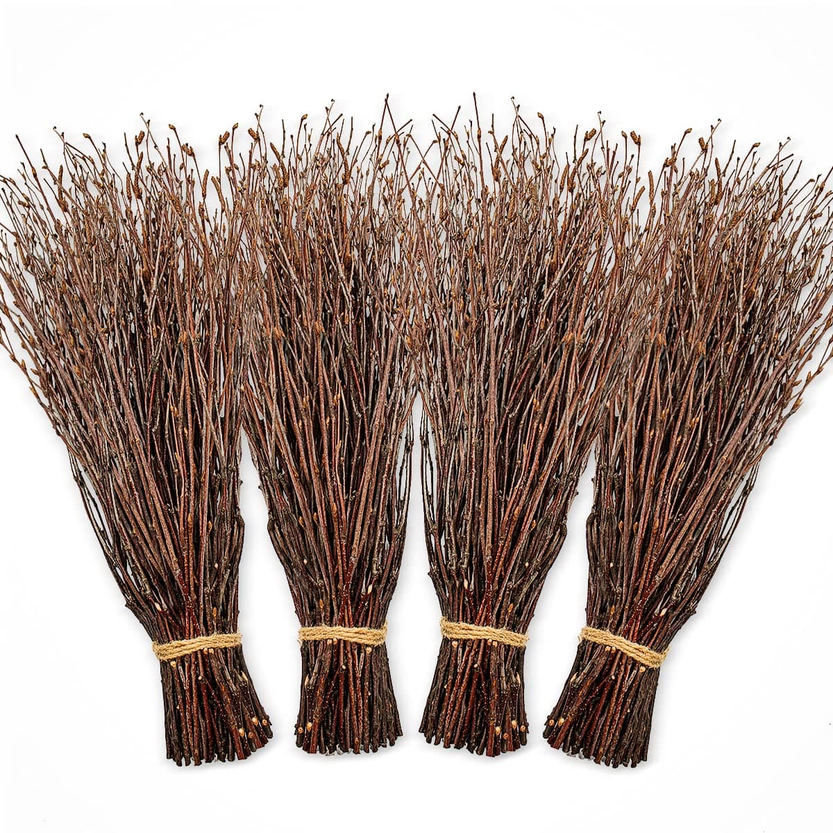 200pcs Birch Twigs 100% Natural Birch Branches for Decorating, DIY Crafts, Flower Arrangement – Decorative birch sticks for Vase, Centerpieces, Halloween Broom, Dried Plants Home Decor (17inch)