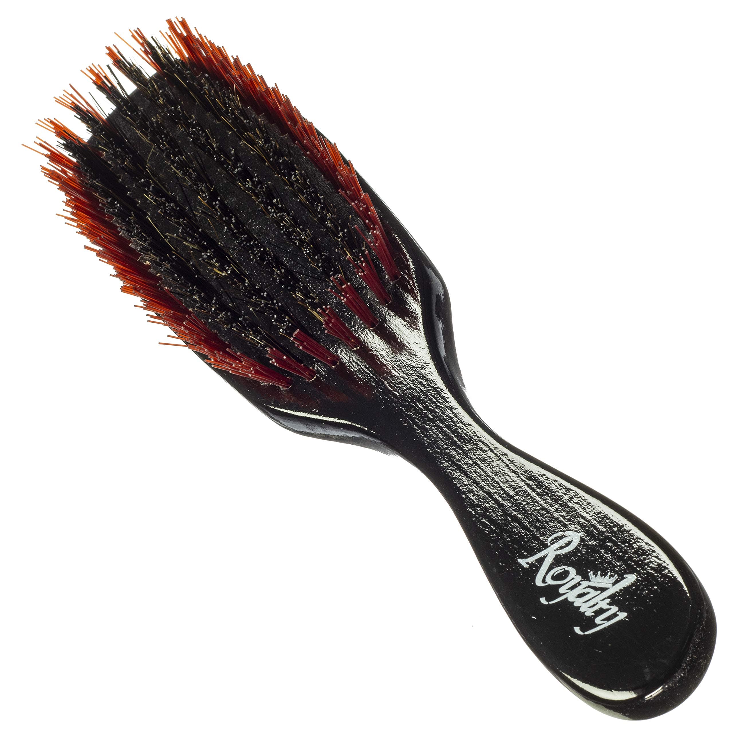 Royalty By Brush King Wave Brush #722-7 row Medium Hard - Good 360 waves brush for wolfing - From the maker of Torino Pro