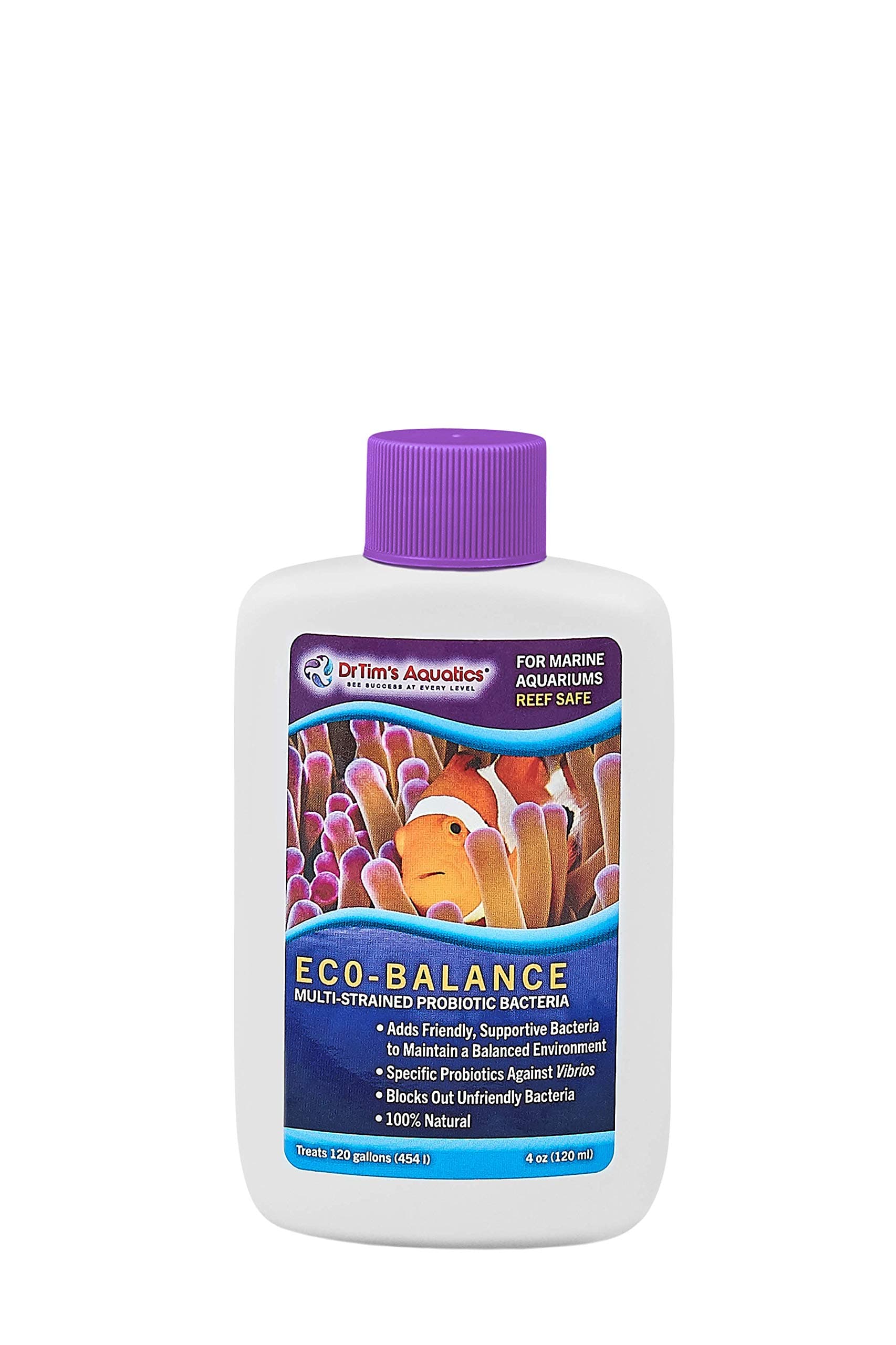 DrTim’s Aquatics Eco-Balance Reef – 4 oz – Probiotic System Support – Weekly Maintenance Formula for Balanced Aquariums – Helps Maintain Clarity, Consistent Parameters & Filter Performance