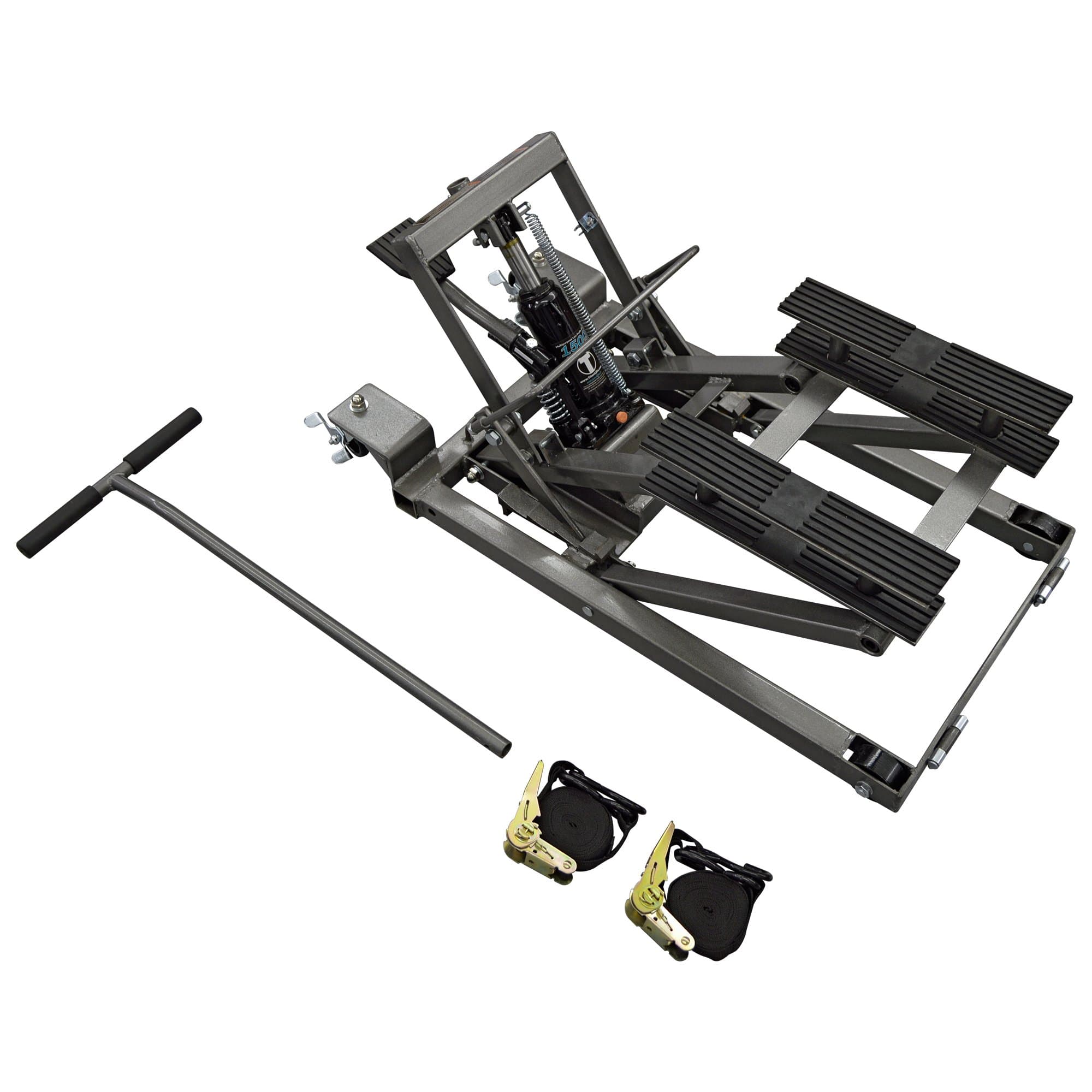 Titan Lifts MPJ-1500-GR Metallic Grey Multi-Purpose Rolling Hydraulic Jack (1,500 lb)