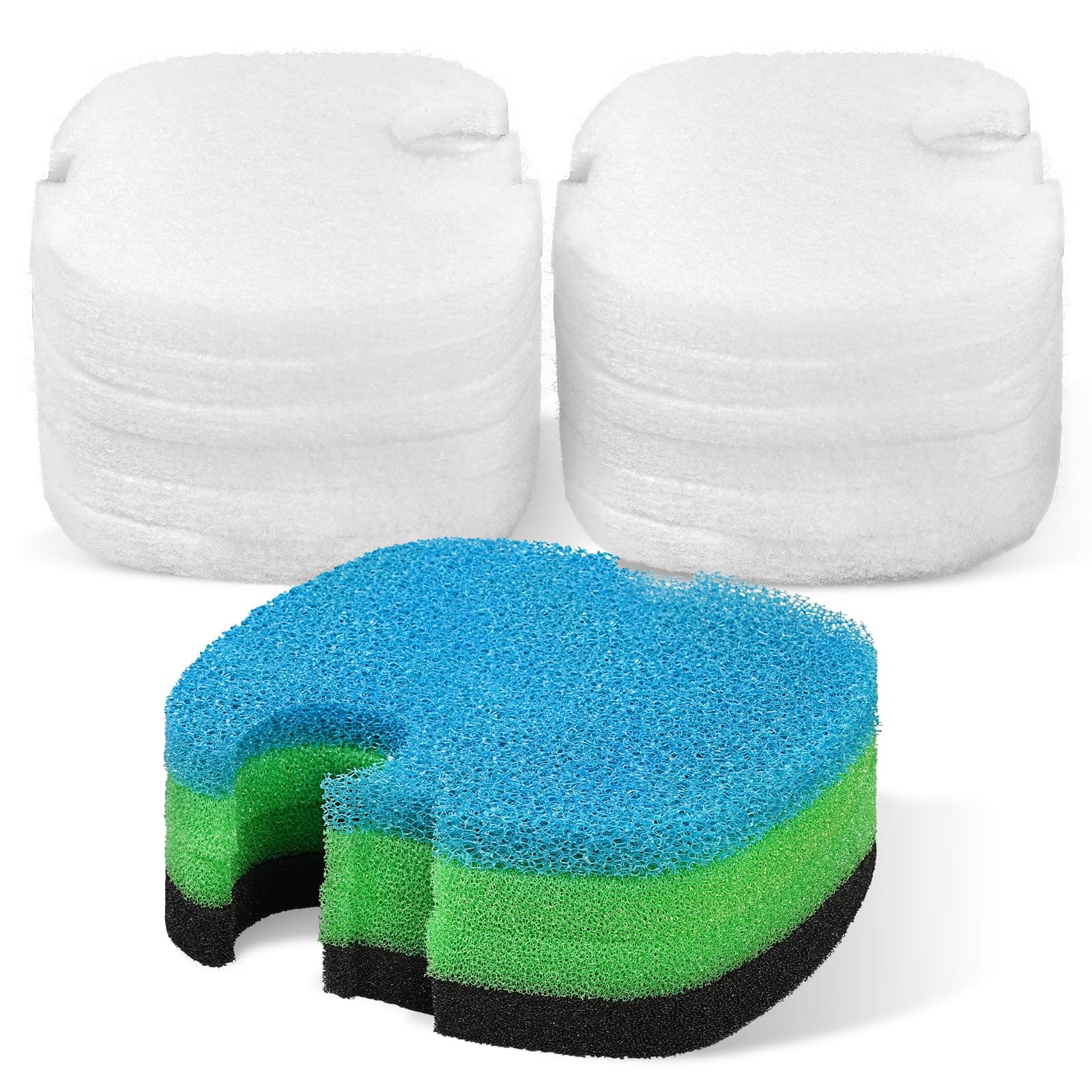 Replacement Canister Filter Pads Compatible with SUNSUN HW-304B/404B/704B/3000 CF500 Aquarium Filter Media Generic Floss