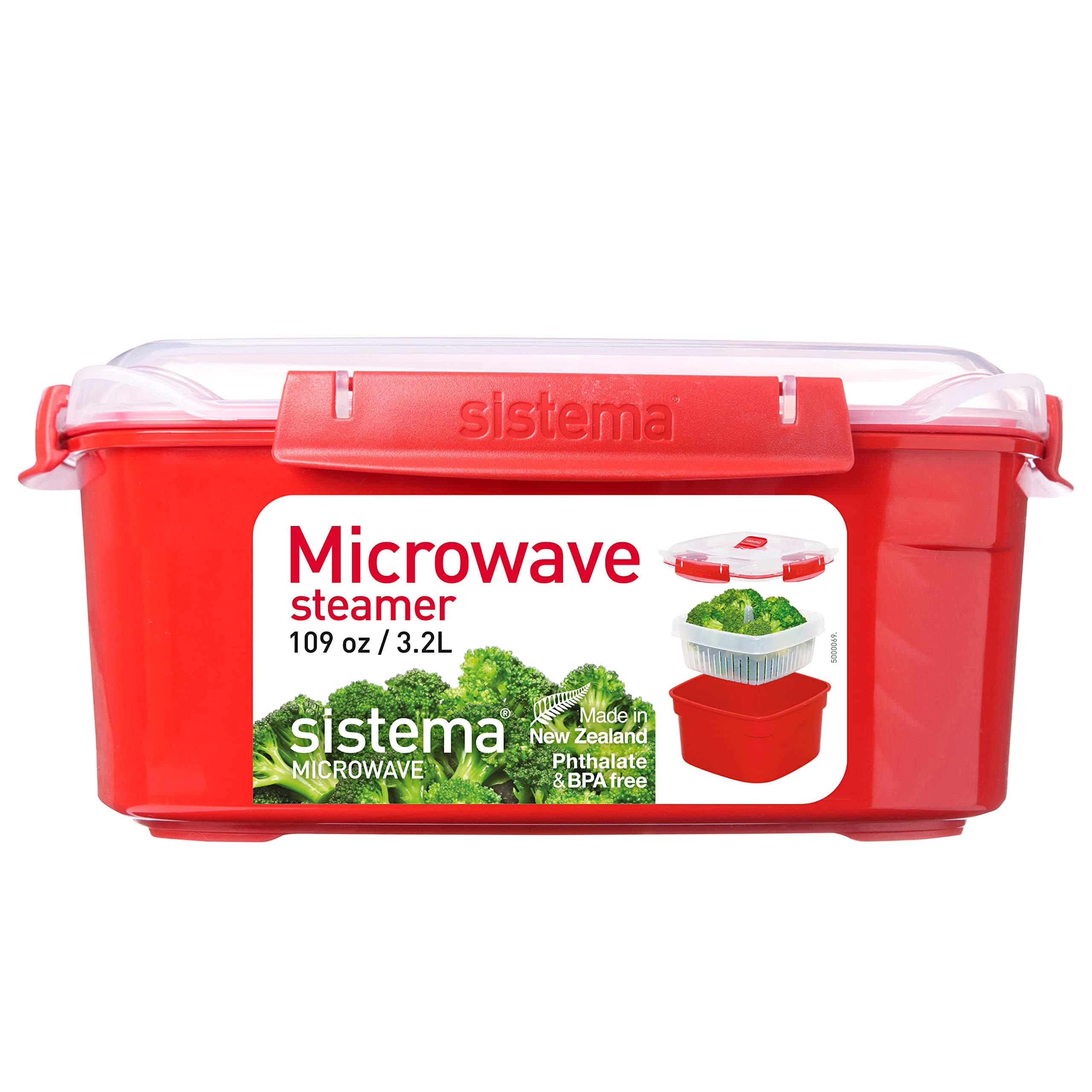 Microwave Collection Steamer Large Red 1103