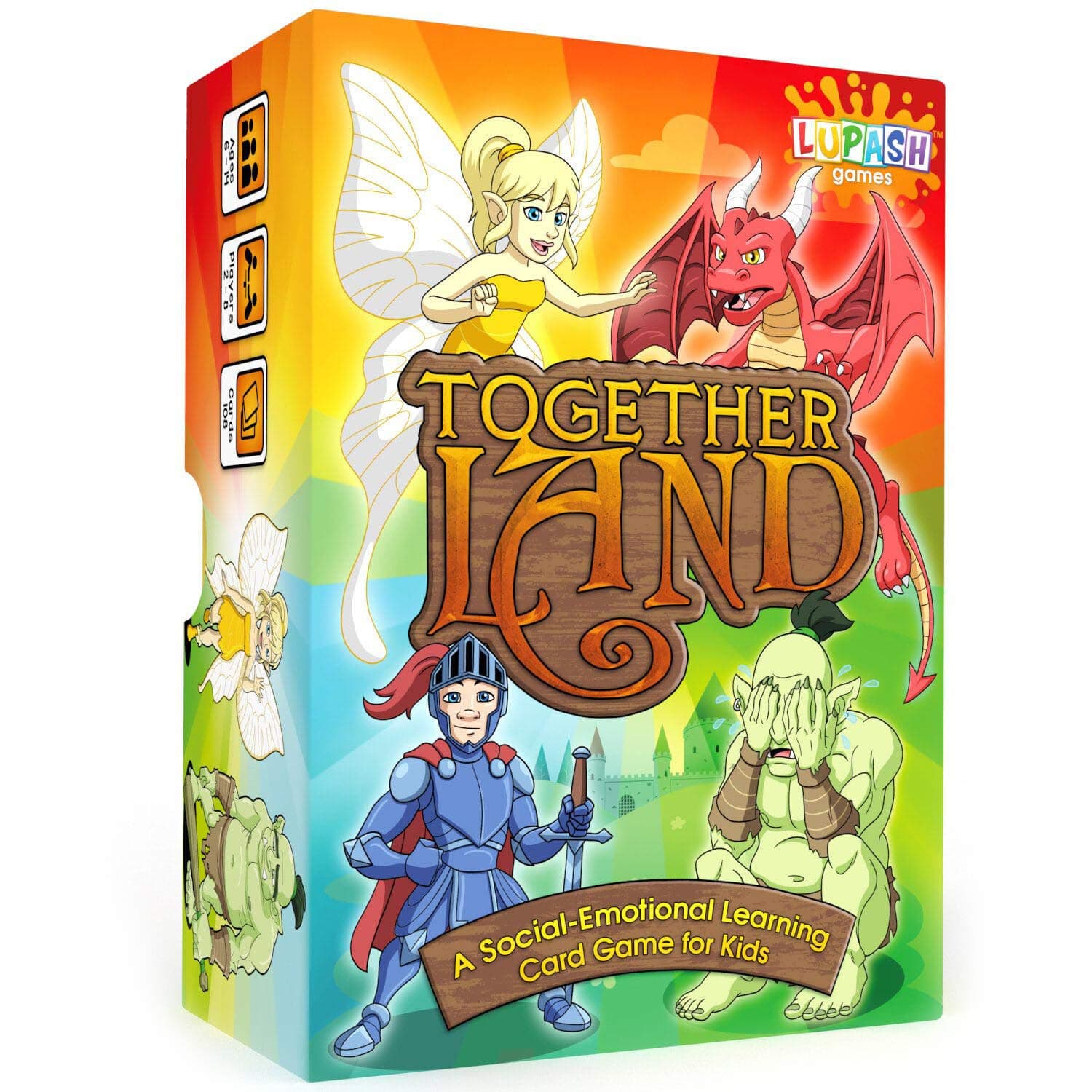 Together Land Therapy Game for Kids - Play Therapy Cards Develop Social Skills - Group Therapy Games for Teens Anger Management Toys - Counselors social skills activities for kids with Autism and ADHD