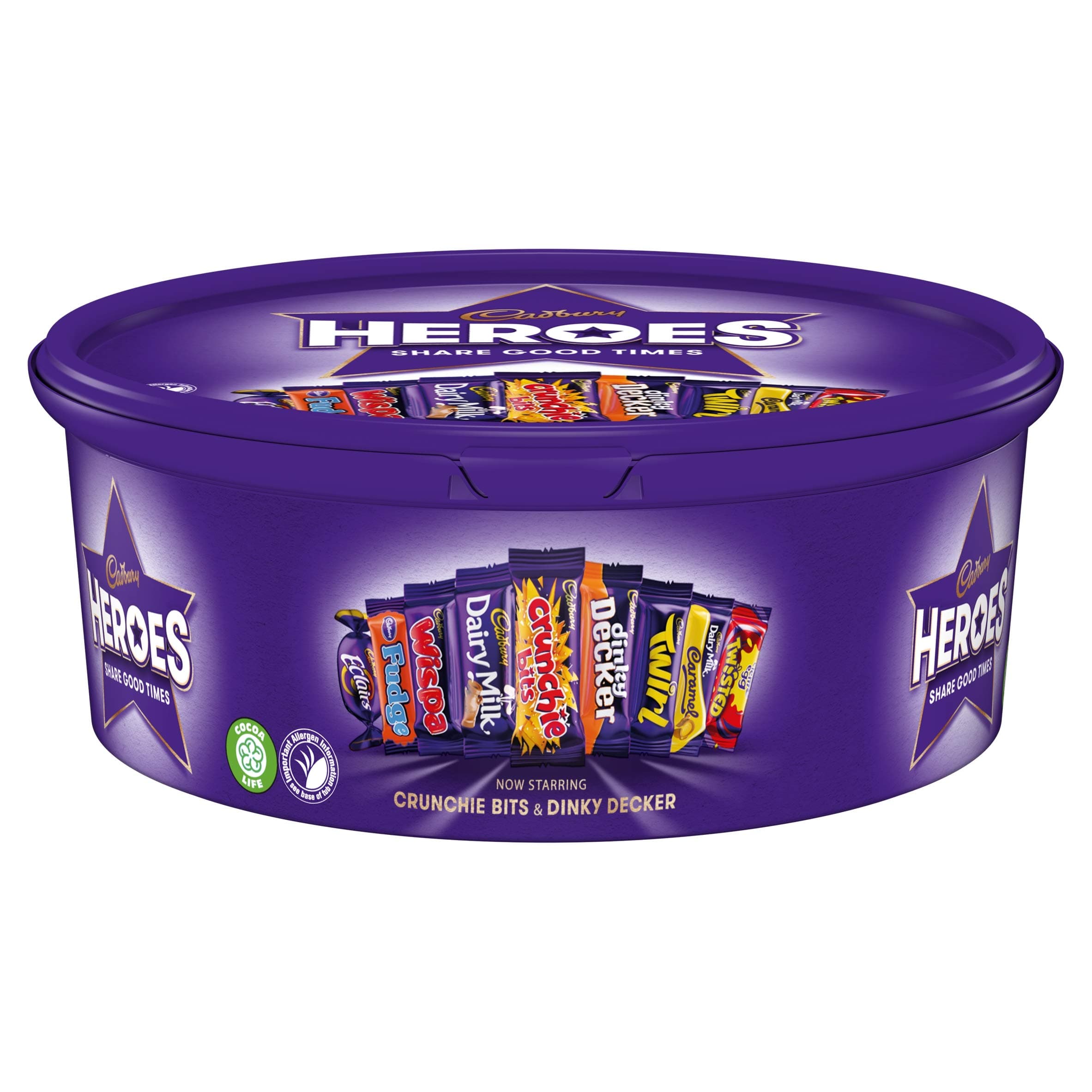 Cadbury Heroes Chocolate Tub, 600g