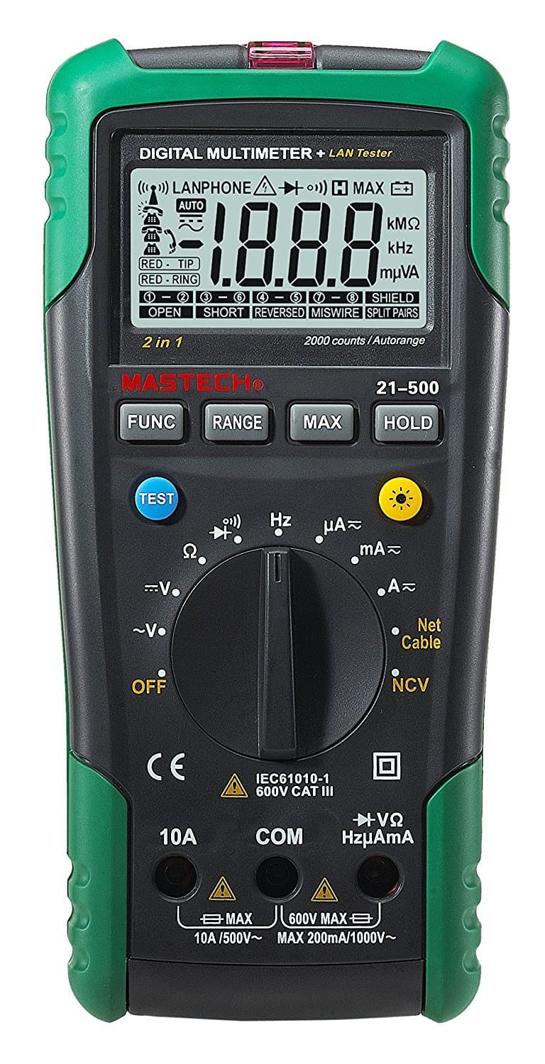 Mastech MS8235 (21-500) Auto ranging Digital Multimeter with LAN Tester