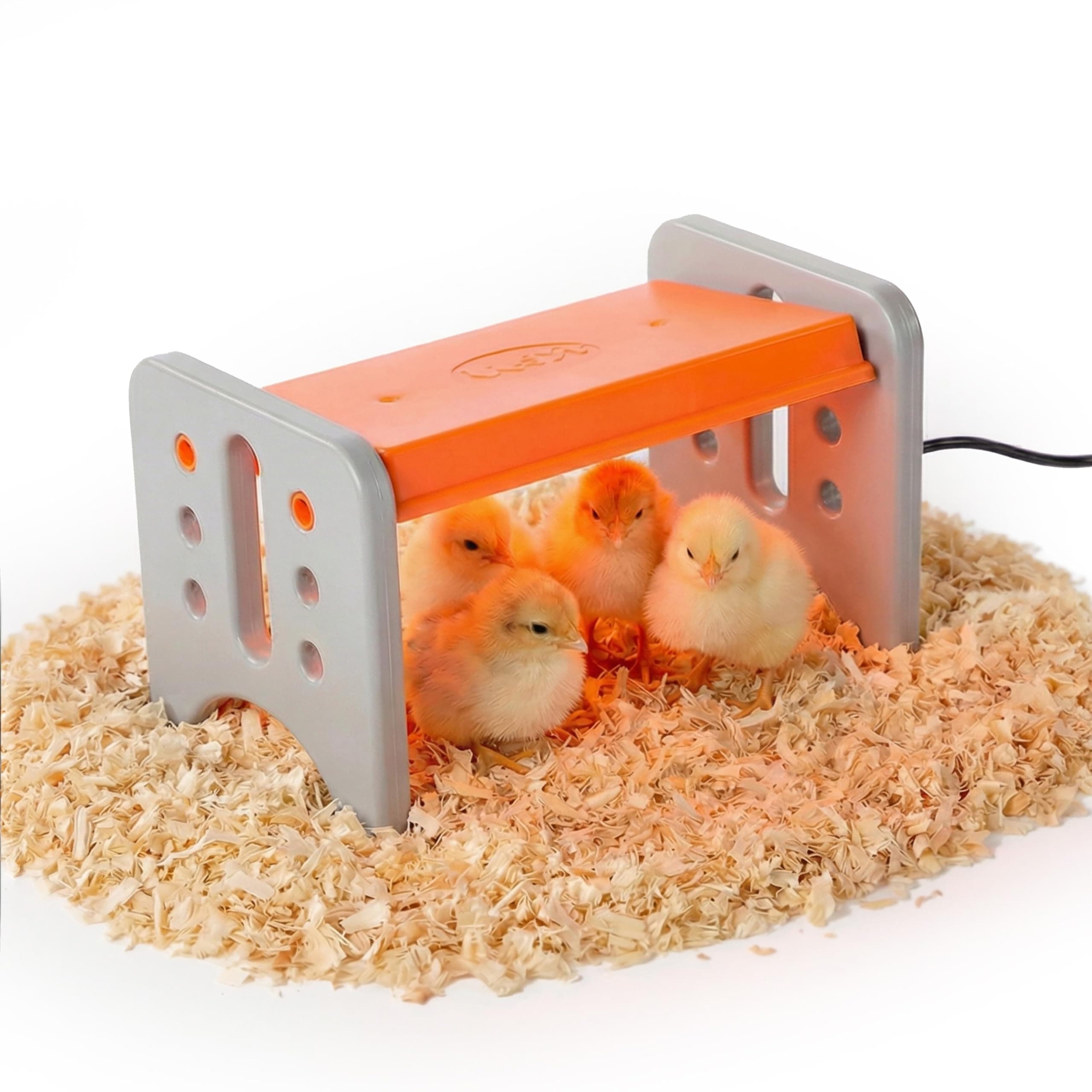 K&H Pet Products Chicken Brooder Heater for Chicks Ducklings, Adjustable Heating Plate for Brooder Boxes, Warms up to 15 Chicks, Chicken Coop Poultry Heating with Safety Light, Small 25 Watts