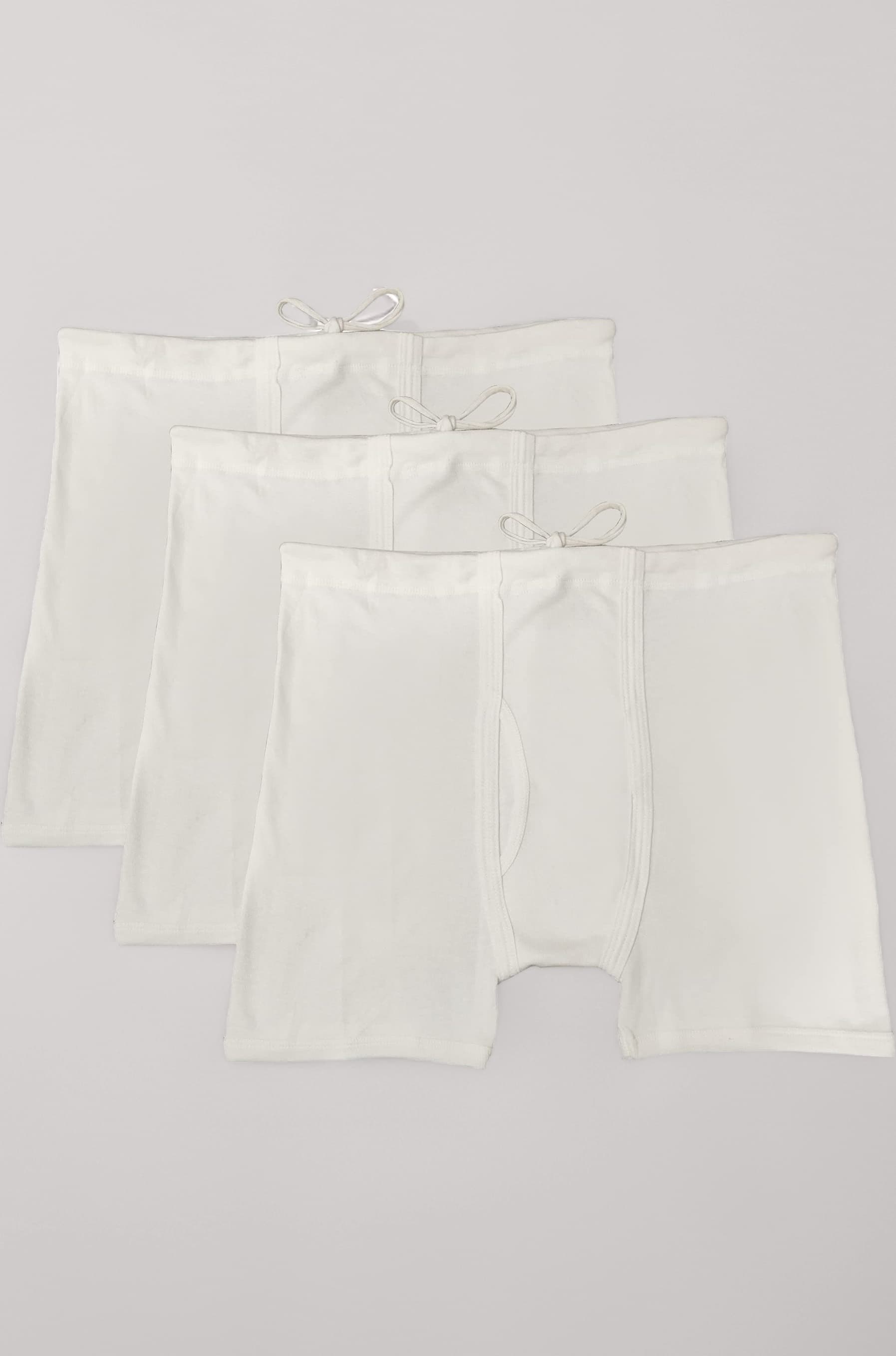 Men's White Interlock Cotton Underwear/Trunk with Strings (Nada Underwear)