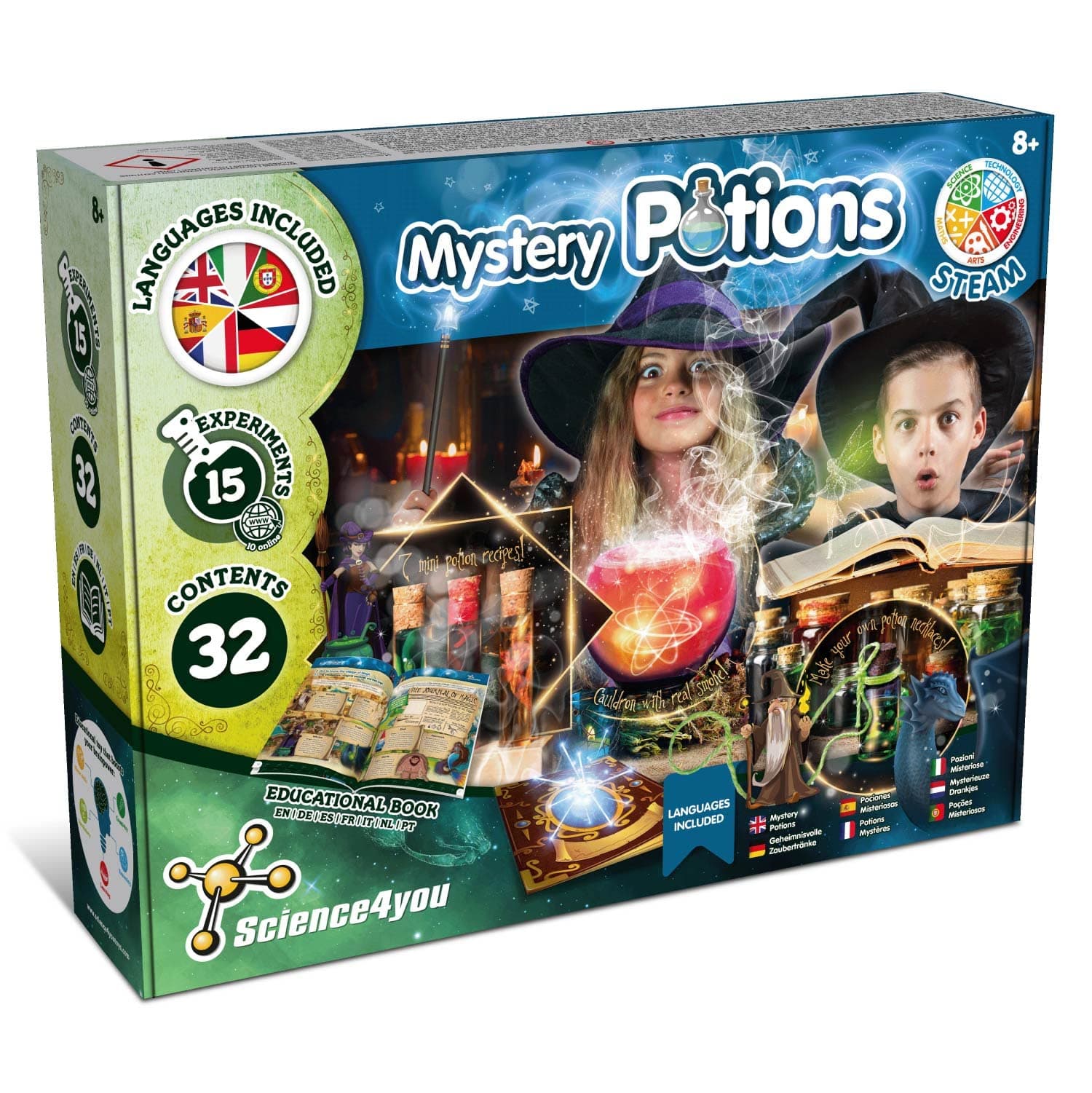 Magic Potions - Potion Making Kit for Children, Create & Mix your own Magic Potions - Magic Cauldron Toy for Kids Age 7 8 9 10 11 12+ Magic Toy & Crafts Set, Original Gift for Boys & Girls