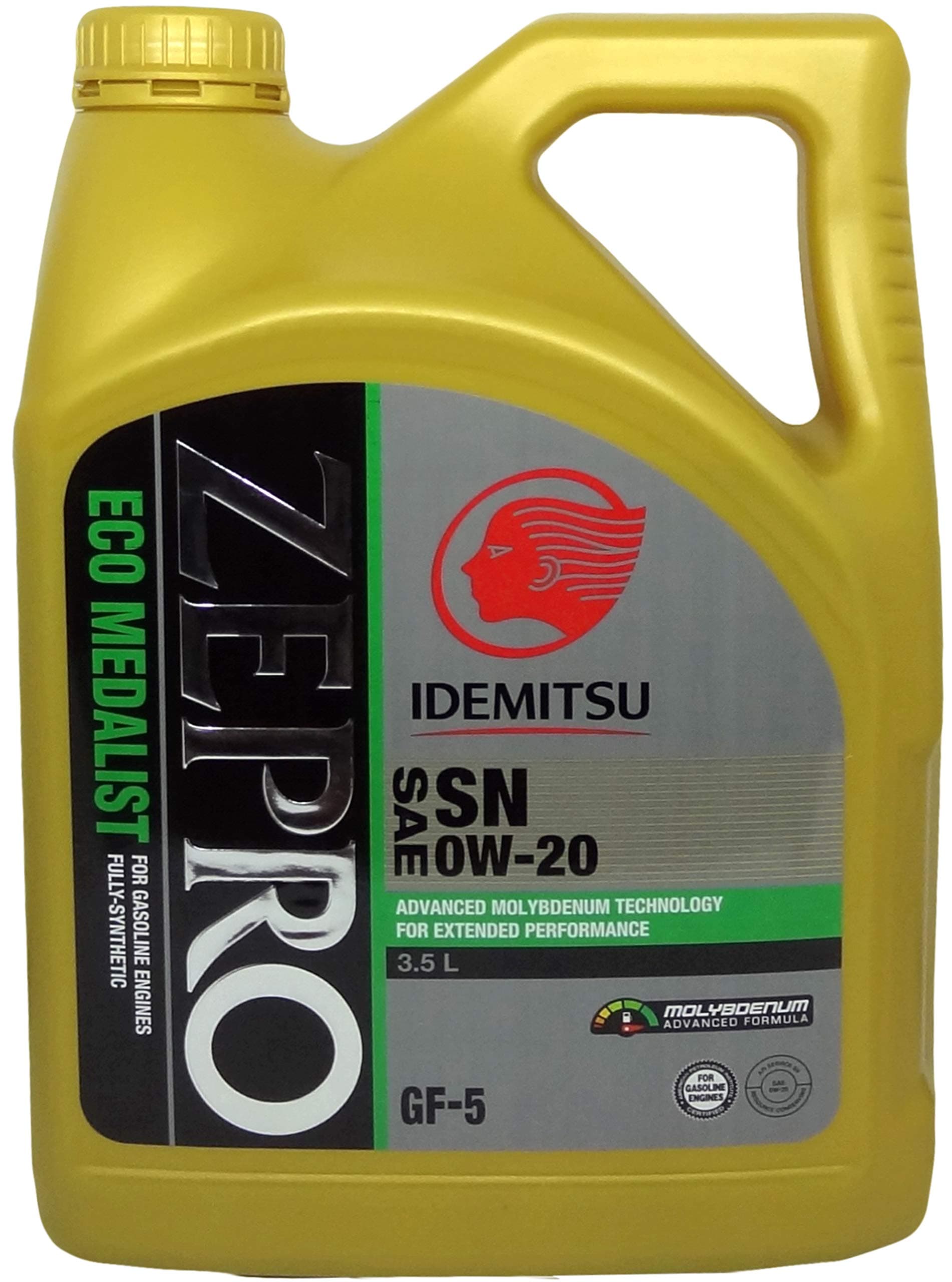 Idemitsu ZEPRO with Advanced Molybdenum SAE 0W-20 Fully Synthetic Petrol and Diesel Engine Oil for Truck (3.5 L)