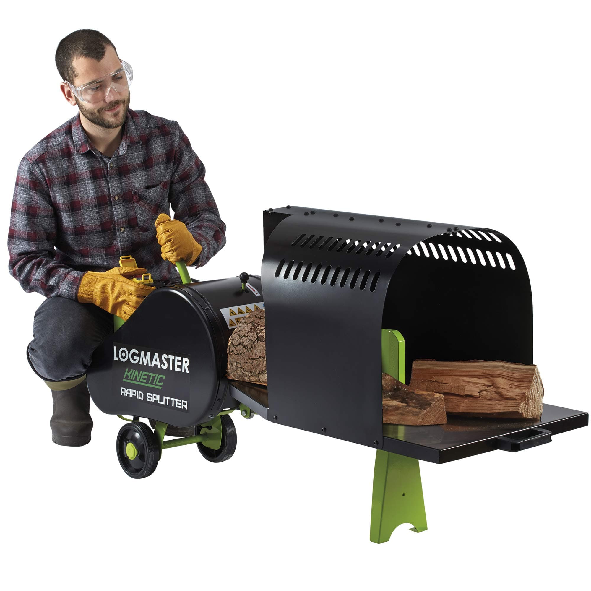 Logmaster Electric 7 Ton Log Splitter Split Timber Wood In Seconds, 5 X Times Faster Than Hydraulic Log Splitters