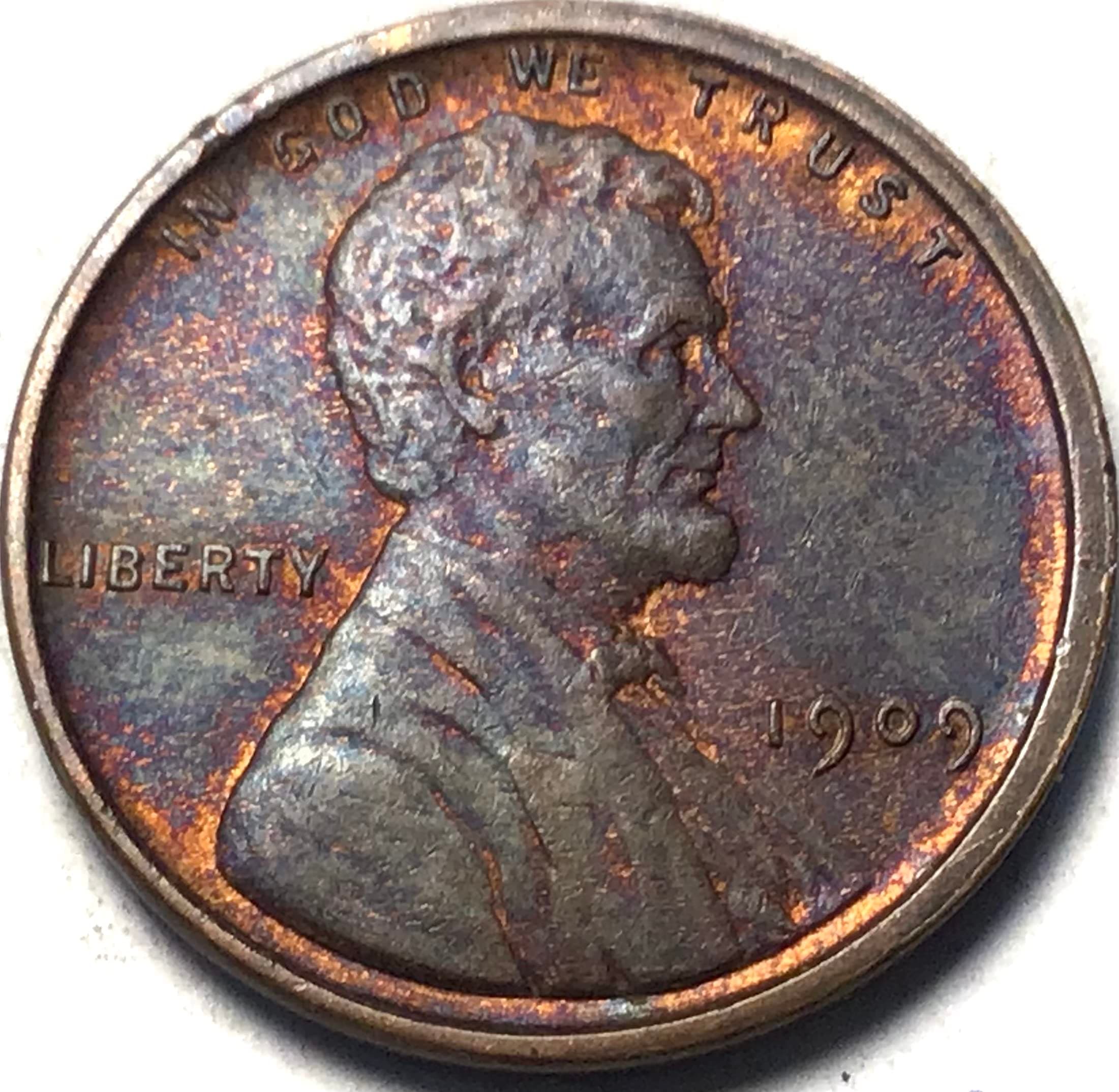1909 P lincoln Wheat Cent VDB BU MS RED Brown Penny Seller Mint State