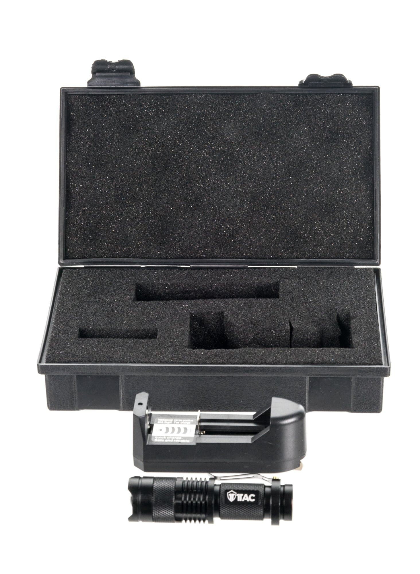 1TAC TC800 5W High Power Mini Tactical Flashlight with CREE XPE LED | 320 Lumens, Zoom, 3 Light Modes, Ultra Bright and Waterproof