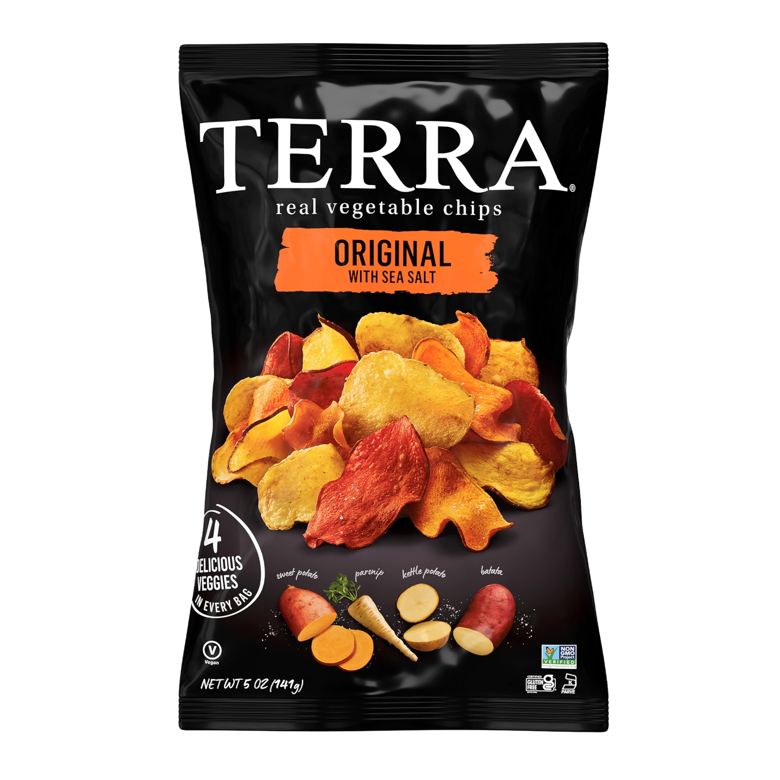 Terra Vegetable Chips, Original Vegetable Chips with Sea Salt, 5 oz
