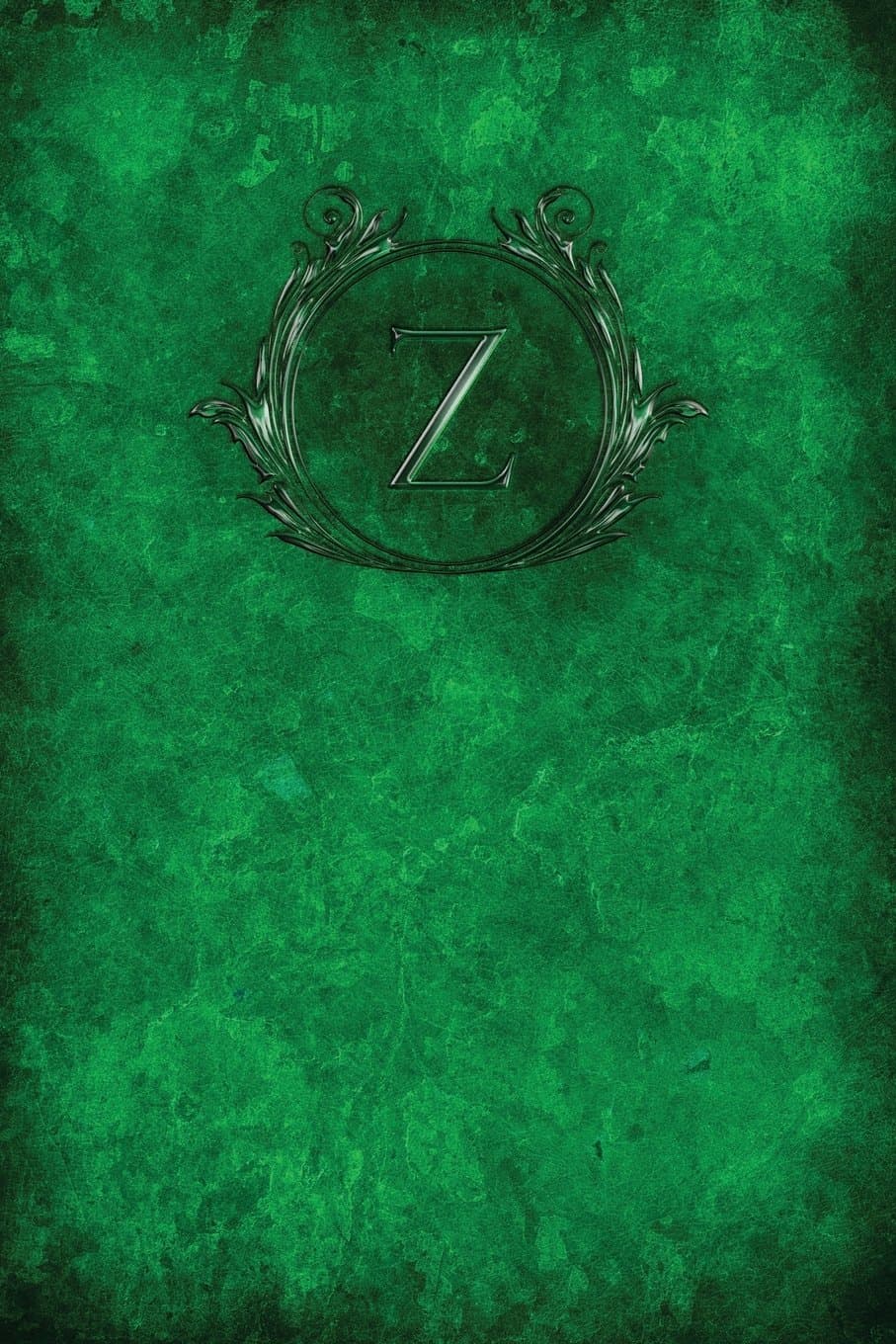 Monogram "Z" Blank Book: Volume 26 (Monogram Verdant 150 Blank)
