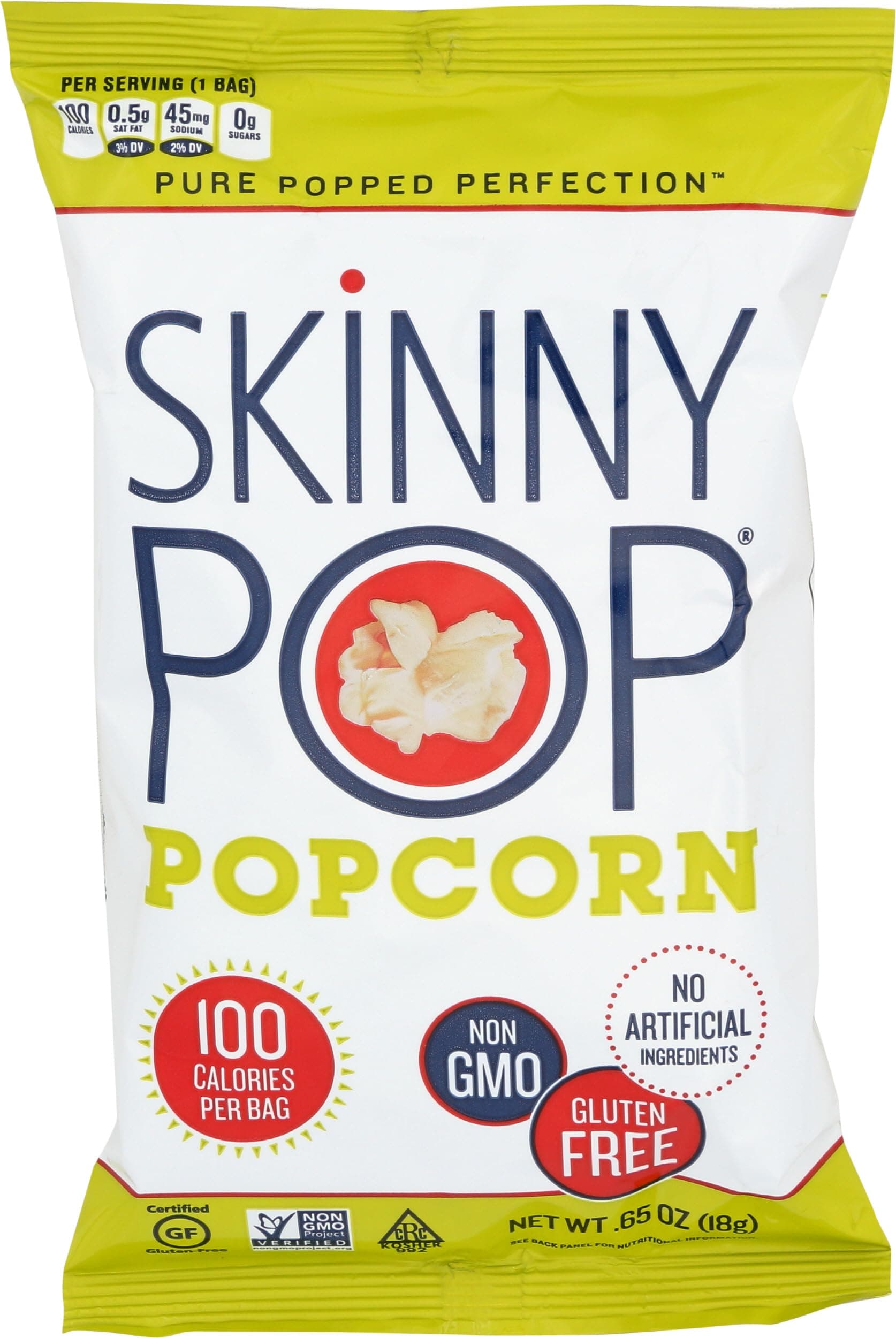 Skinny Pop Popcorn, 0.65 oz
