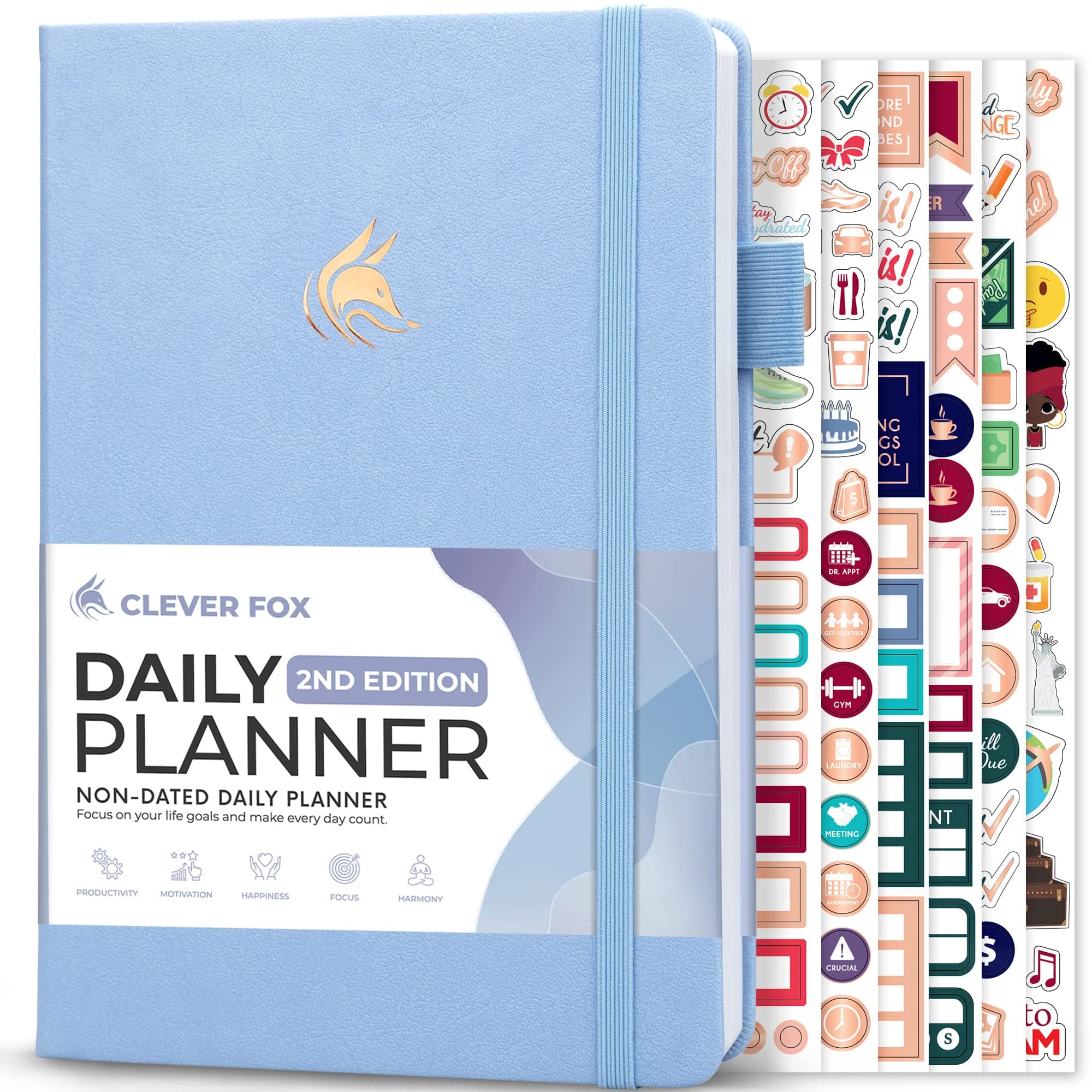 Clever Fox Daily Undated 2.0 Edition Periwinkle
