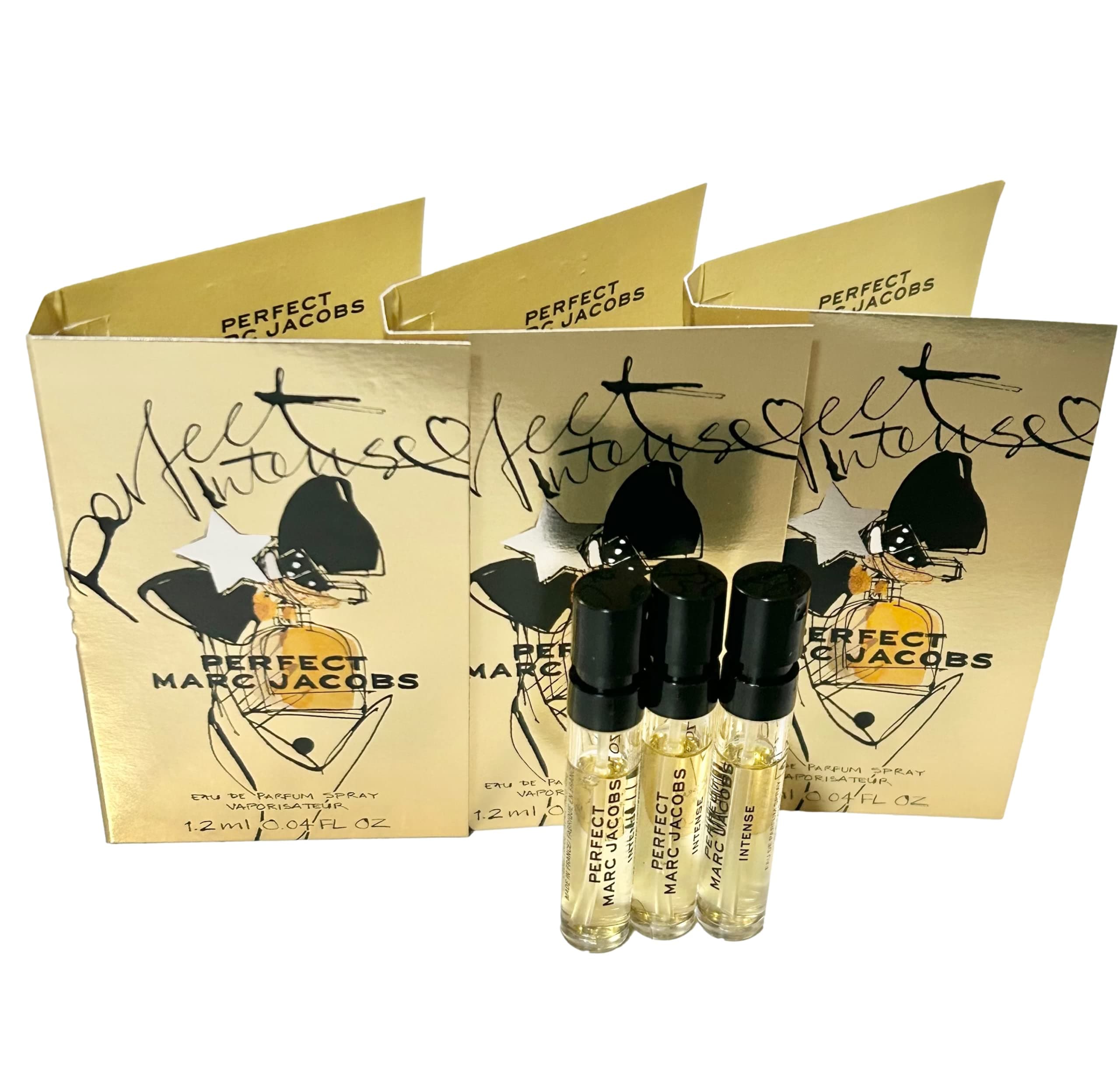 Marc JacobsPerfect INTENSE Sample Women Perfume Spray 1.2 ml / 0.04 oz - set of 3