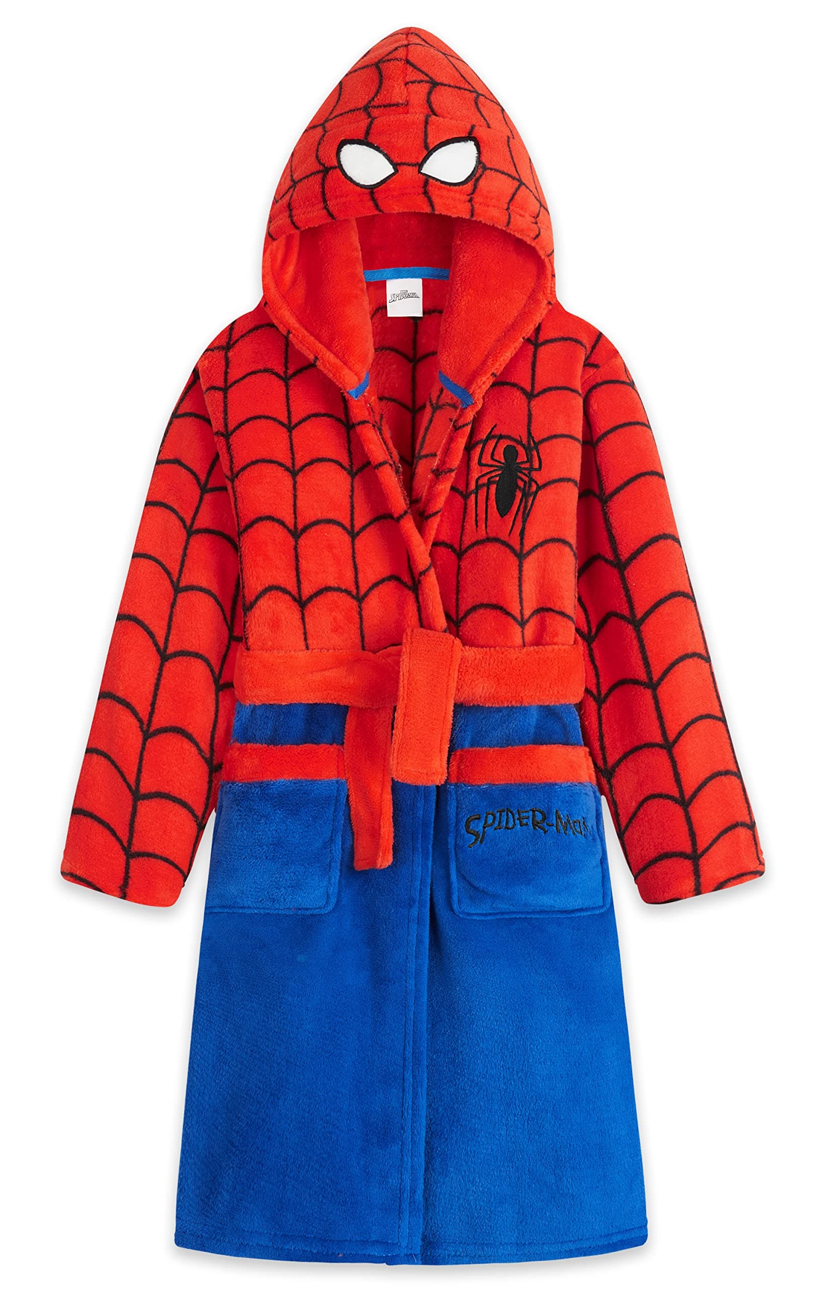 Boys Dressing Gown, Spiderman Fluffy Dressing Gown