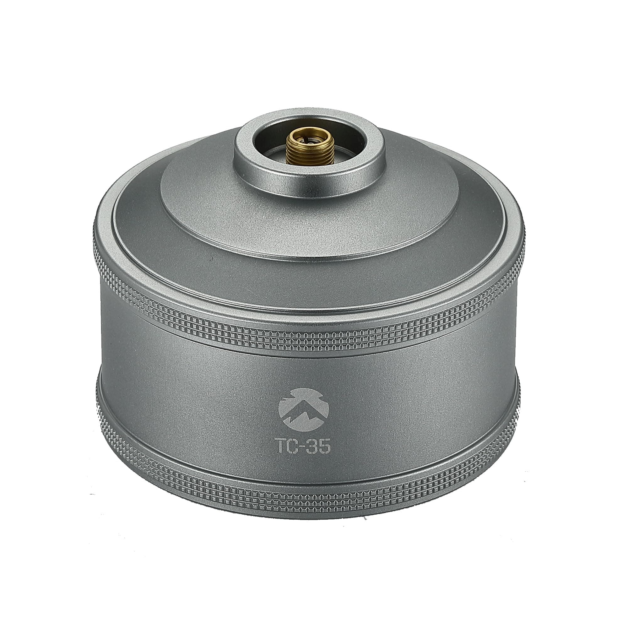 CAMPINGMOON Replacement Empty Refillable Gas Fuel Cylinder Standard for Backpacking Camping Stove EN417 Lindal Valve 110g TC-35