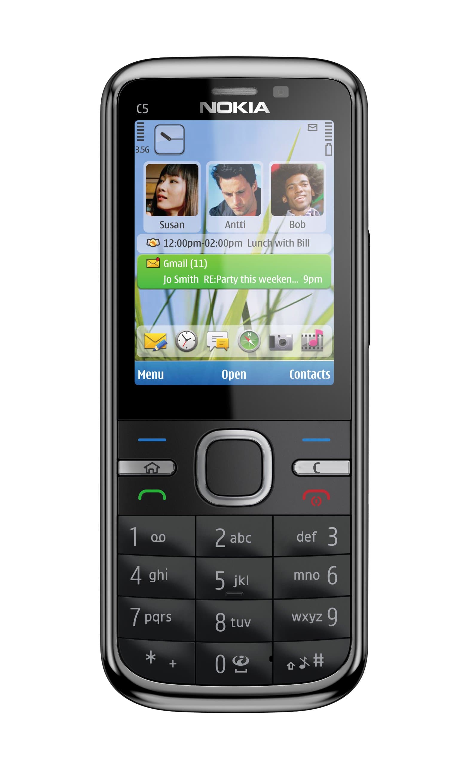 Nokia C5-00 5MP Sim Free Mobile Phone - Black