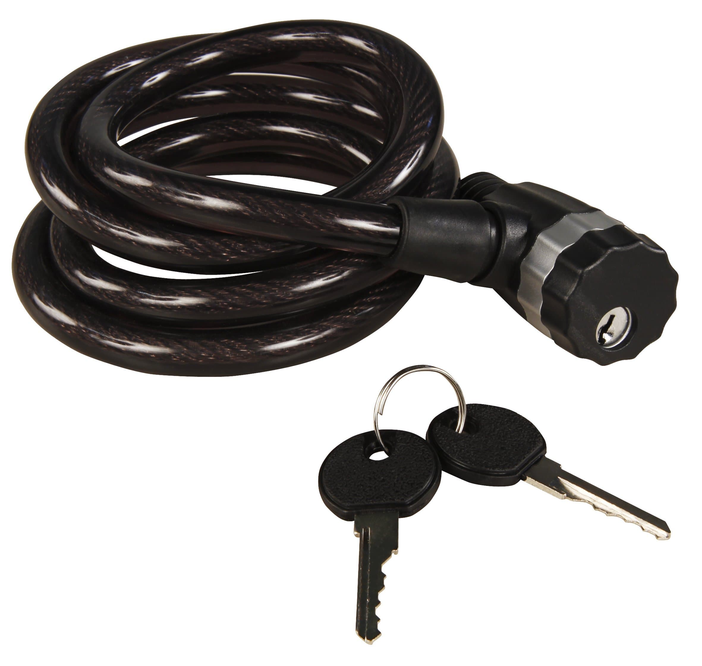 Bicycle Gear 871125214177 Lock Cable with 2 Keys, Multi-Colour, 12 mm x 150 cm