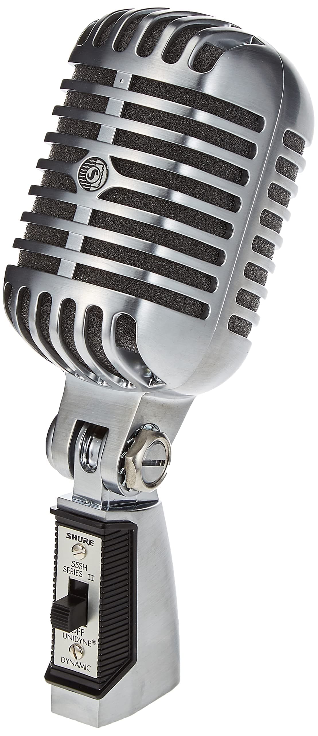 55SH Series II, Unidyne Vocal Microphone, Cardioid Directional Pattern, Classic Design, for Live Performance, Studio & Podcast, Silver