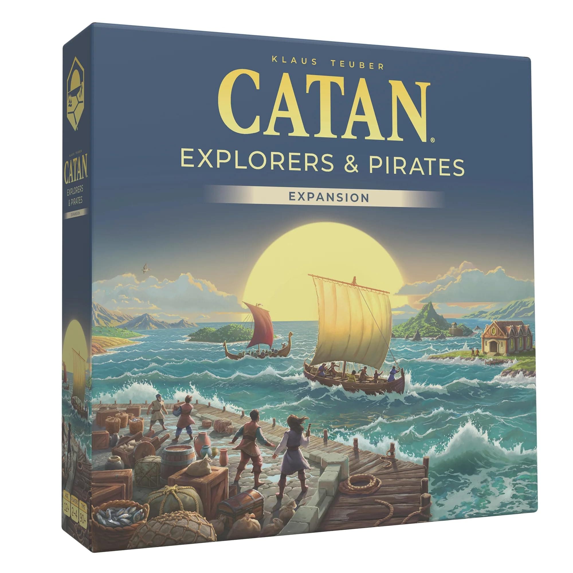 CATAN Explorers & Pirates Board Game Expansion (6th Edition) Embark on New Adventures, Strategy Game for Kids & Adults, Ages 12+, 3-4 Players, 90 Minute Playtime, Made by Catan Studio
