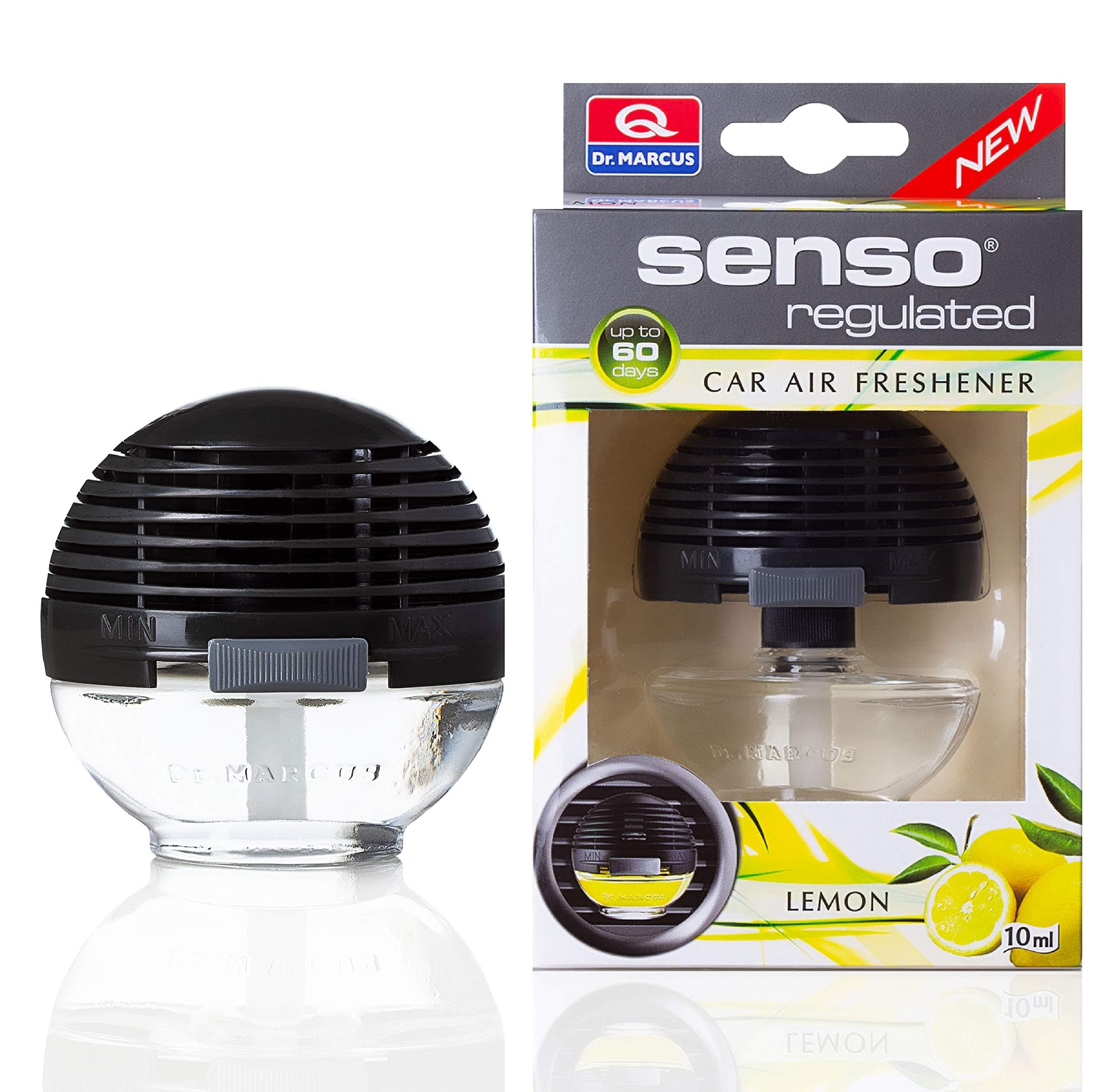 Dr Marcus Senso Regulated Lemon Vent Perfume for Car (Yellow, 10 ml)