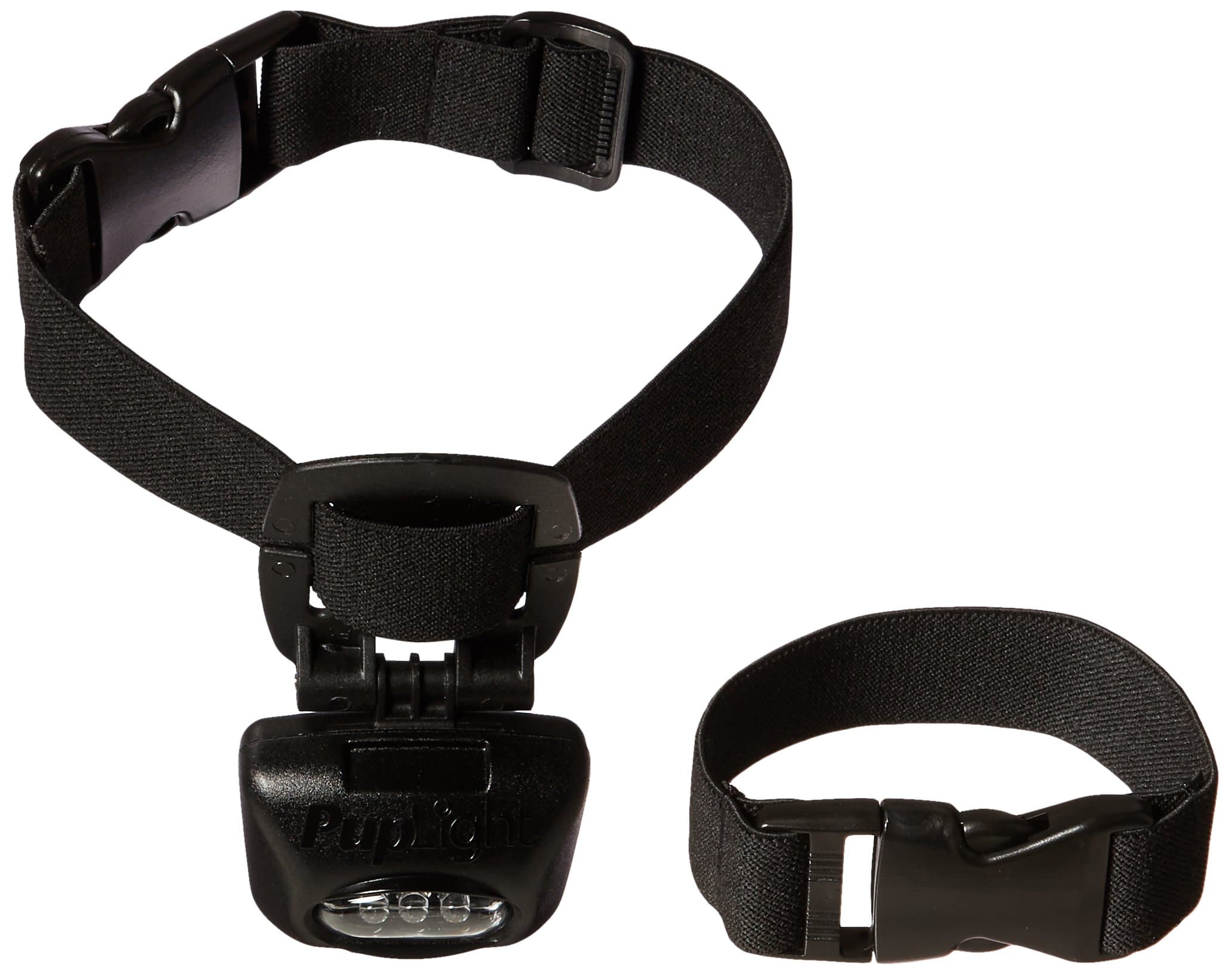 PupLight Dog Safety Light, Black, 15 Feet