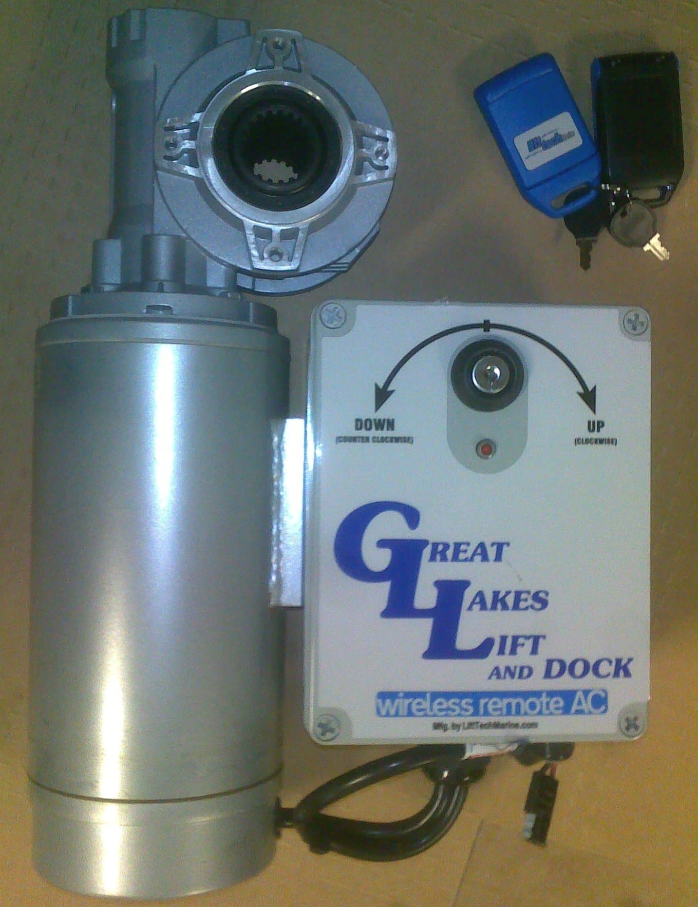 AMRC-TKW24V Craftlander Turn Key Winch 24 Volt DC Kit (Without Remote) For Boat Lifts