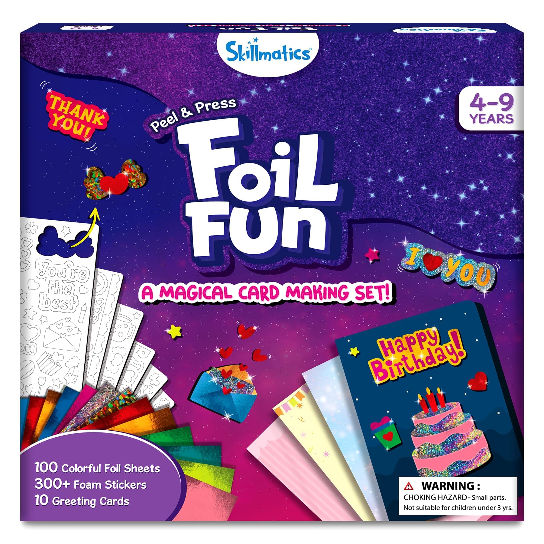 Foil Fun - Card Making Set, No Mess Art for Kids, Craft Kits & Supplies, DIY Creative Activity, Gifts for Girls & Boys Ages 4, 5, 6, 7, 8, 9