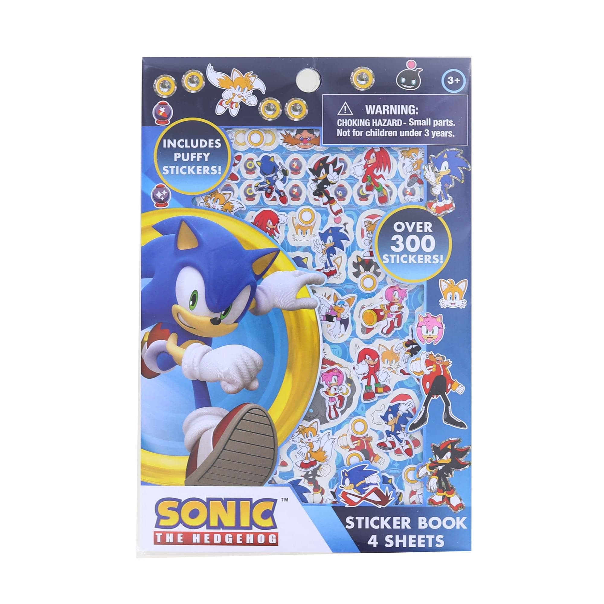 Innovative Designs Sonic The Hedgehog Sticker Book | 4 Sheets | Over 300 Stickers