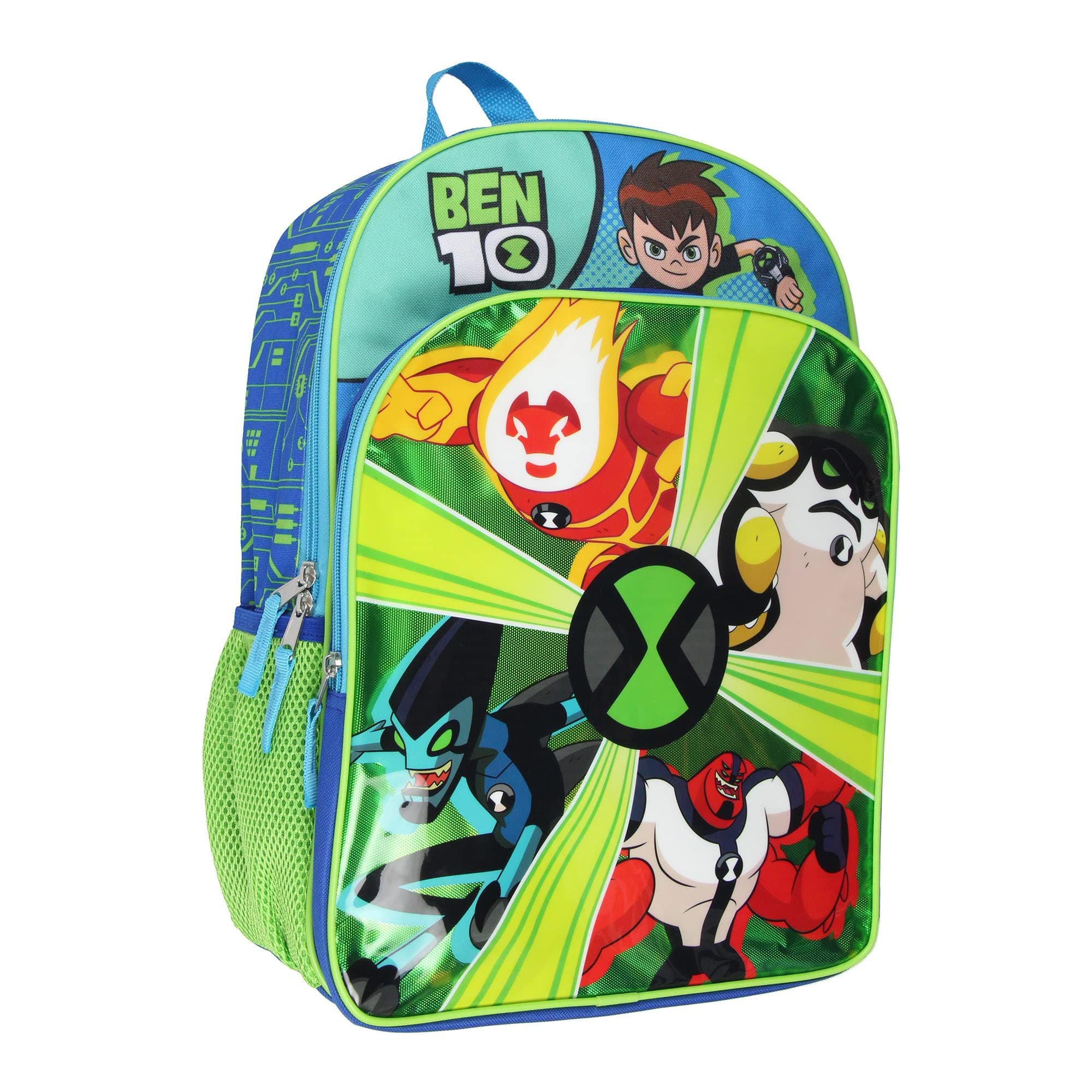 Bioworld Ben 10 Backpack Omnitrix Omniverse 16" Alien Force Kids School Travel Backpack
