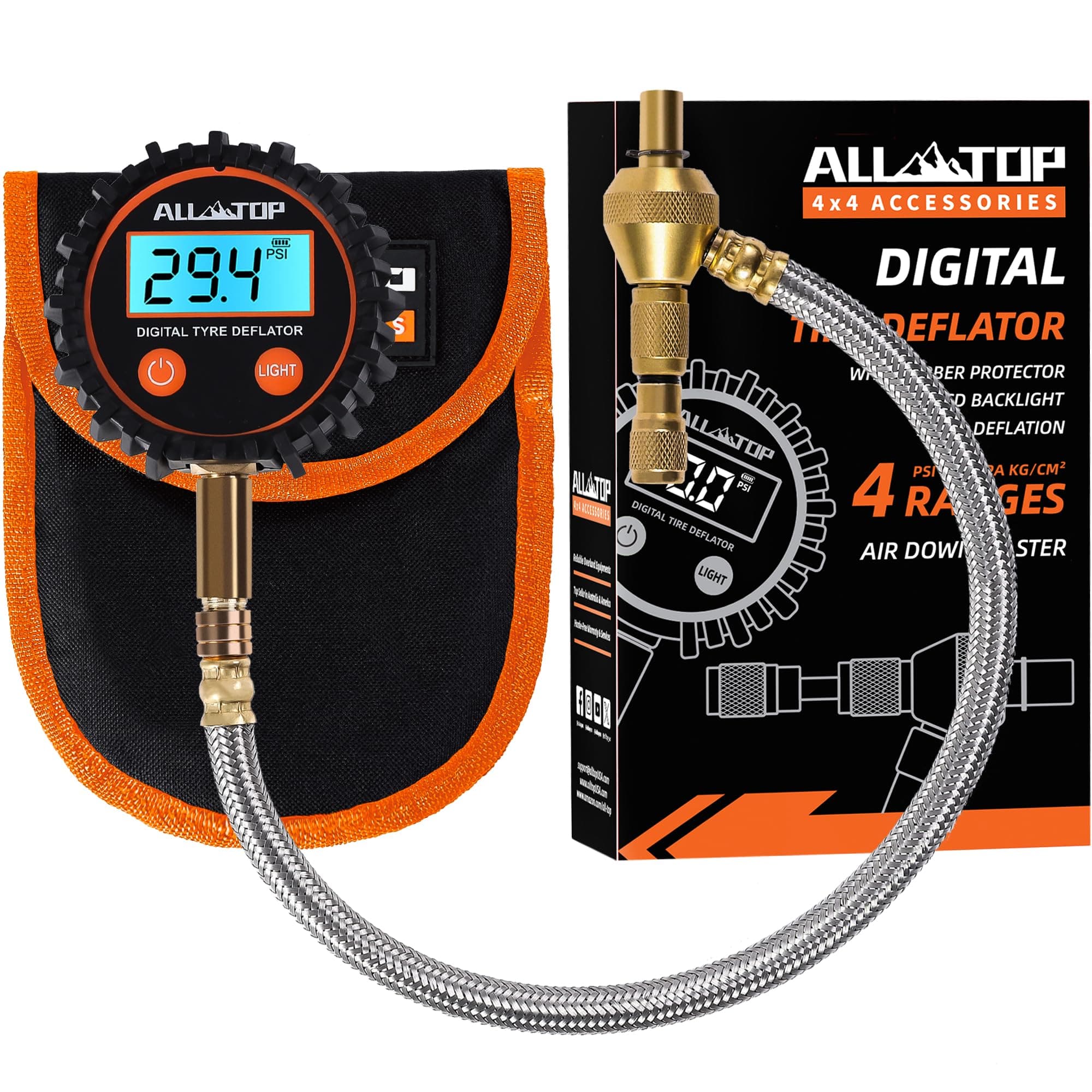 ALL-TOP 4x4 Digital Tire Deflator kit (250 PSI)