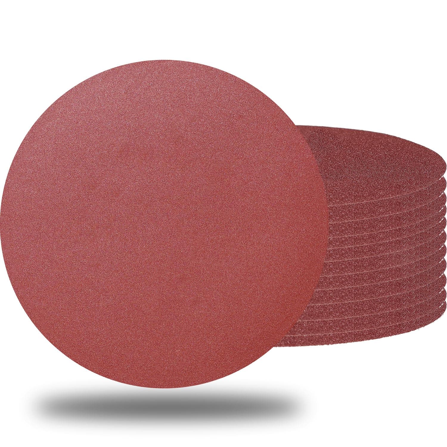 10 PCS 9 Inch 240 Grit Sanding Discs for Hand Radial Sander - 9" Round Hook & Loop Sandpaper for Hand Sanding Tool, Aluminum Oxide Sander Disc for Hand Drywall Power Sander (240 Grits)