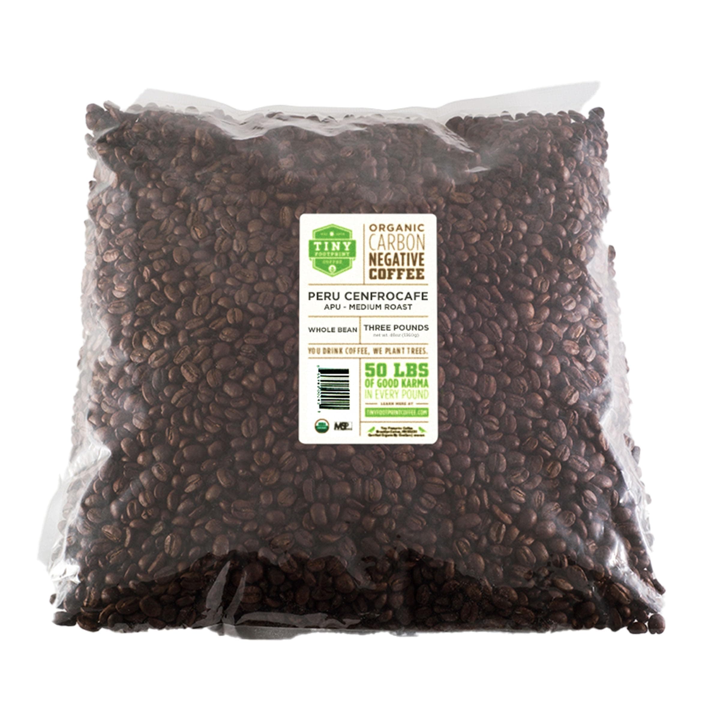 Organic Peru APU Medium Roast Whole Bean, 1.4kg