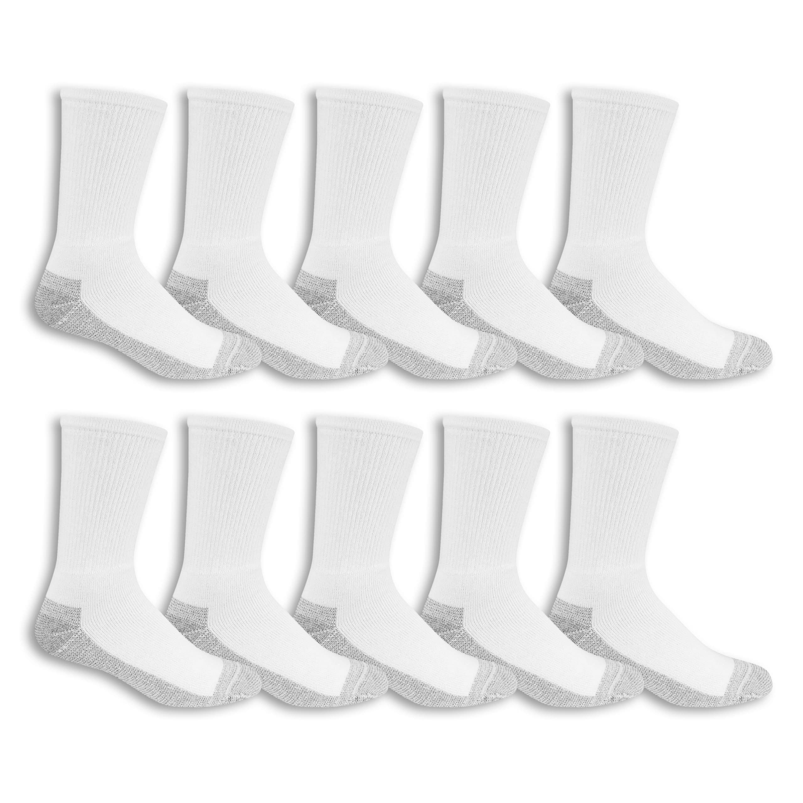 mens 10-pair Everyday Work Crew Socks Casual Sock (pack of 10)