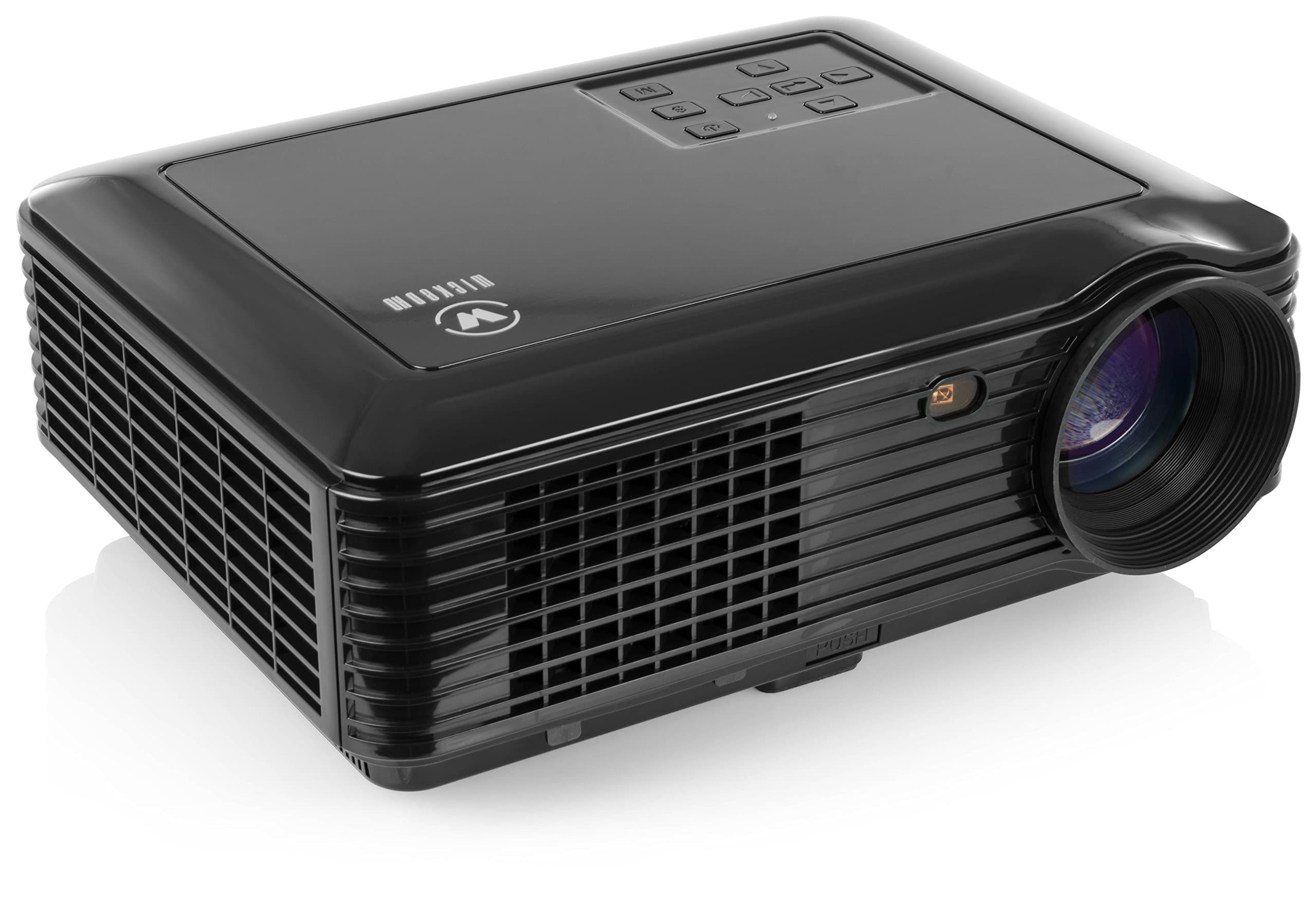 WP-228 1080P Video Projector 3000 Lumen HD (1280x800 Native) Built-in TV Tuner Supports 30-200" Screen Size Upscalable