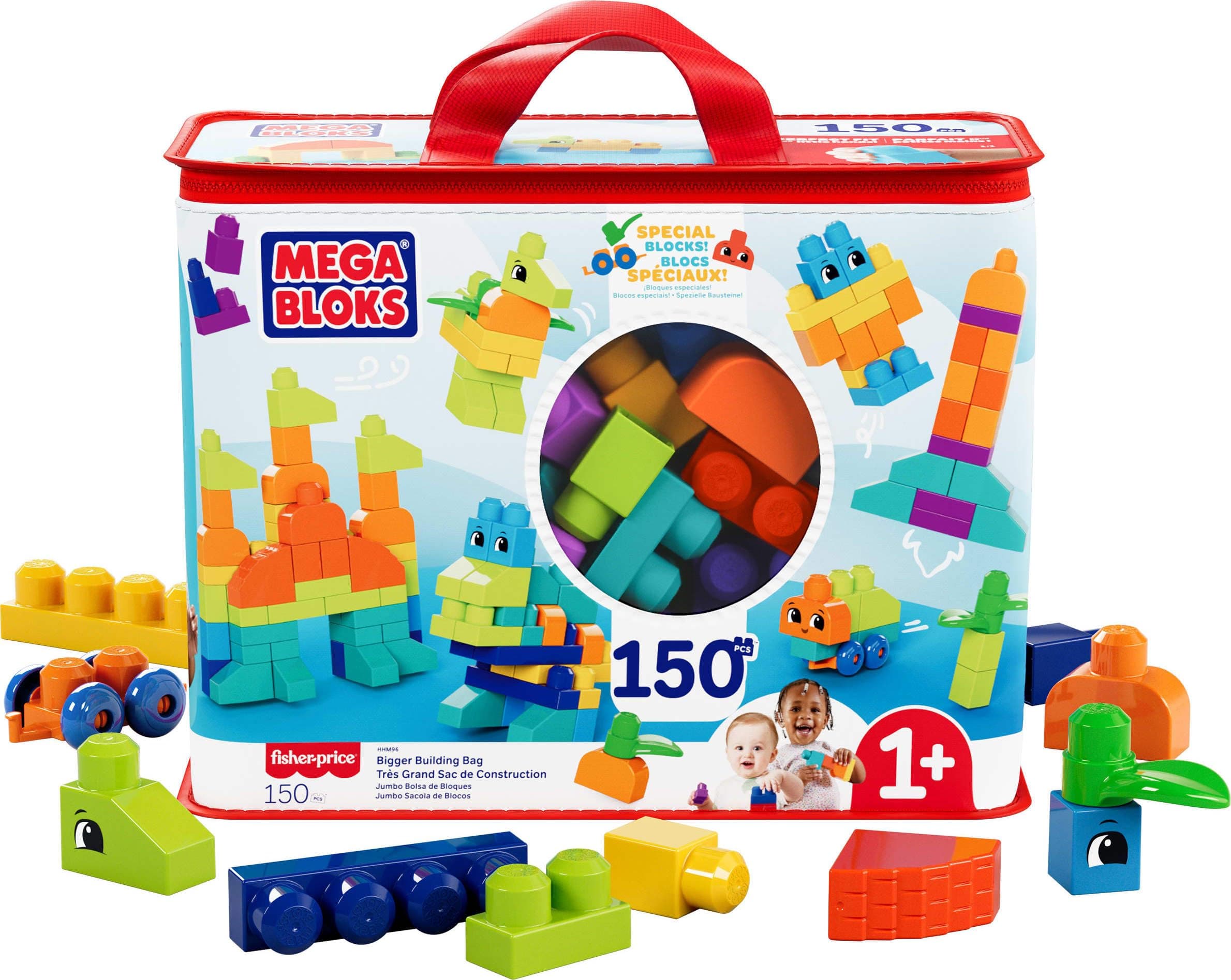 Bigger Building Bag building set with 150 big building blocks