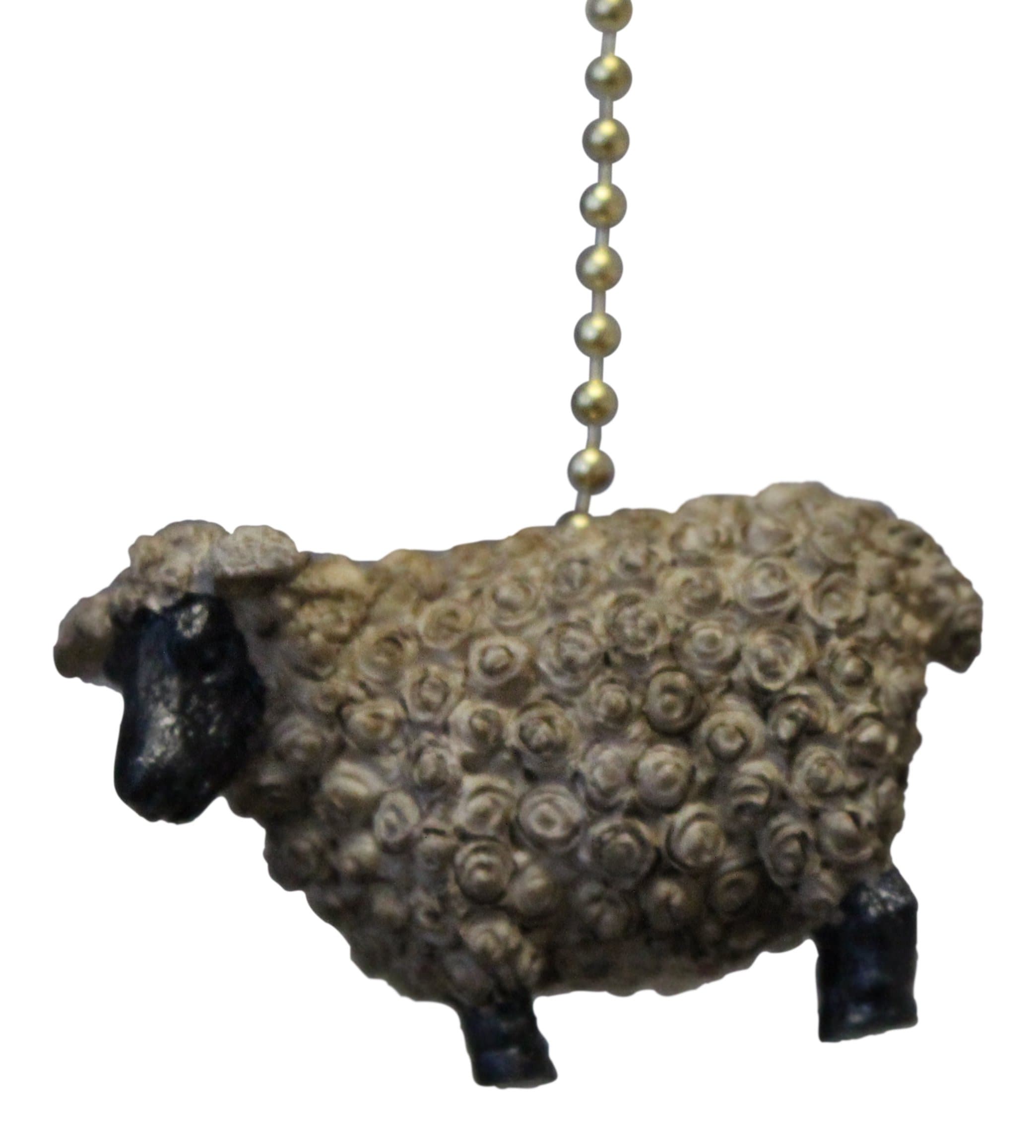 Clementine Designs Suffolk Sheep Lamb Ceiling Fan Pull Chain