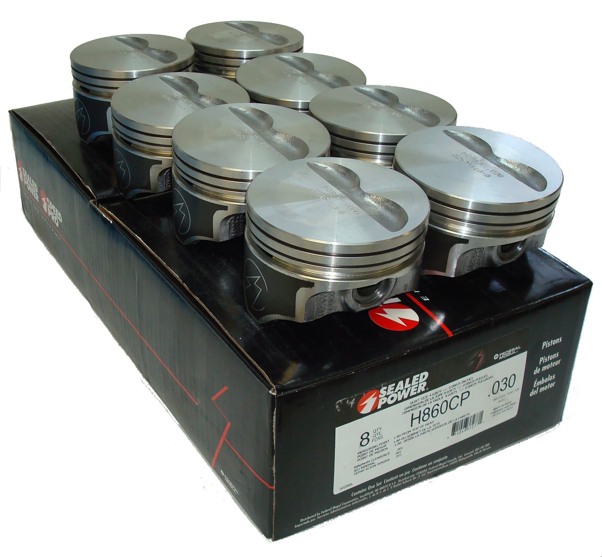 383 Stroker SBC Chevy Speed-Pro Flattop Piston for 5.7" Rod 4.030 bore