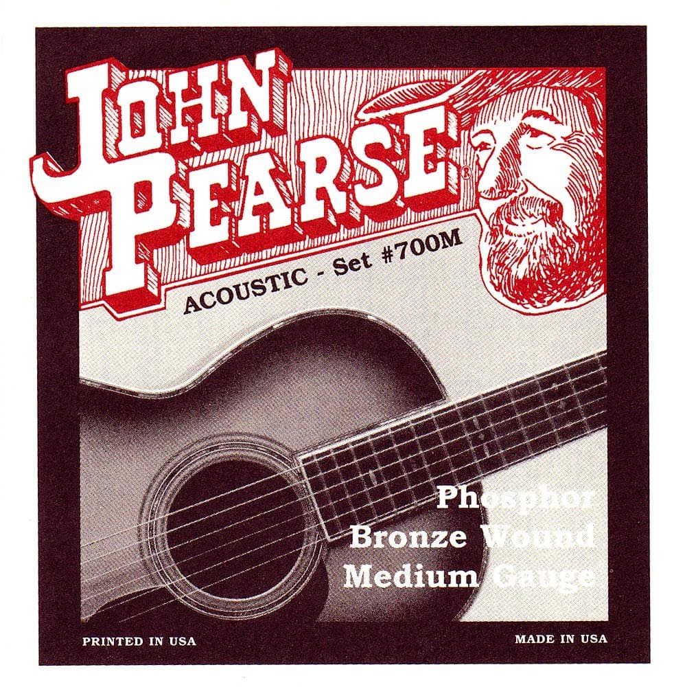 John Pearse Strings® 700M For Acoustic Guitar - Phosphor Bronze Wound - Medium Gauge 13-56