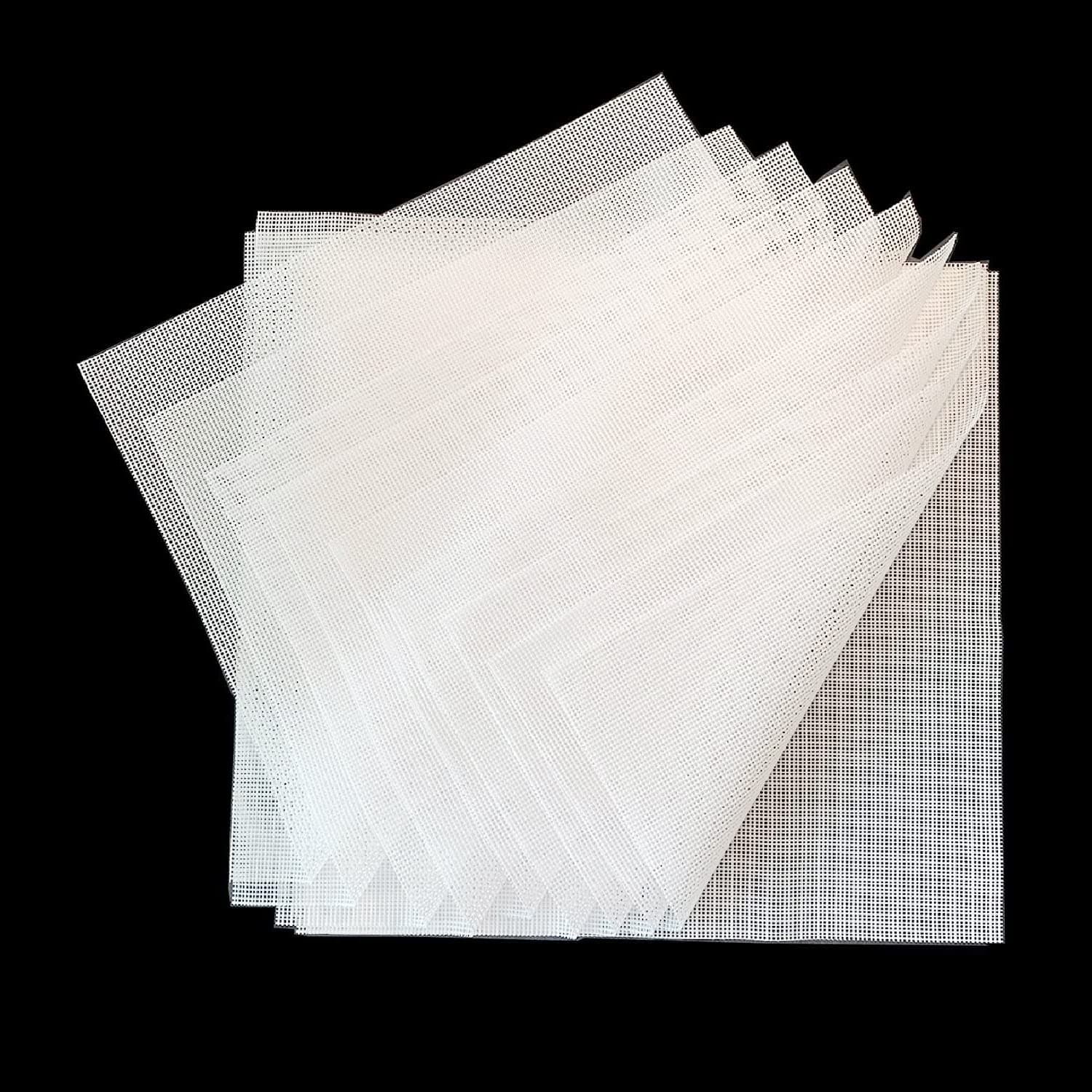 (16 Pack) Silicone Dehydrator Sheets - Food, Jerk, Fruit - Non-stick - Mesh Mats for & Freeze Dryer - Square Reusable Steamer Mat (14 x 14 Inch), White