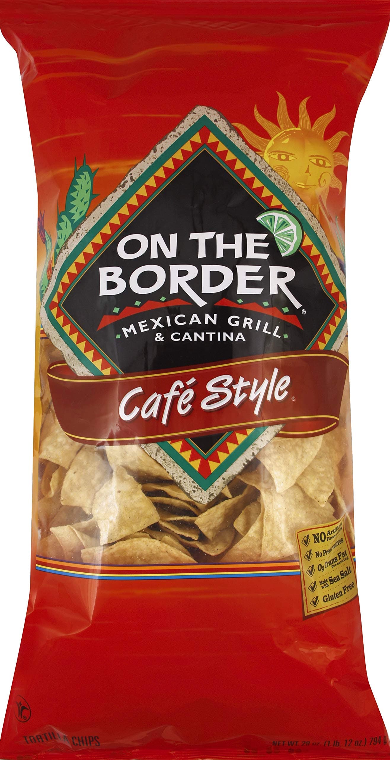 On The Border Cafe Style Tortilla Chips (28 oz.)