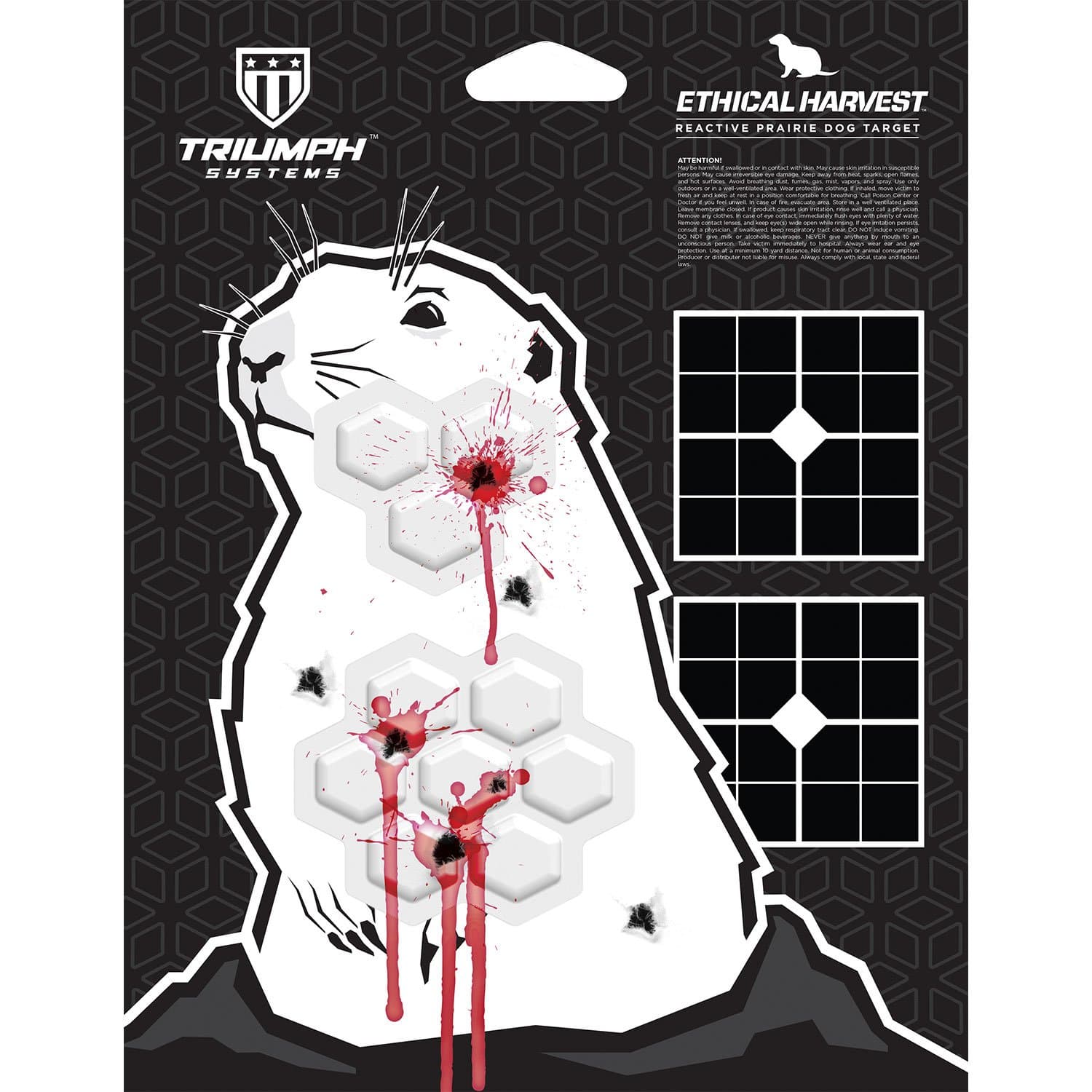 Threat Down Bleeding Targets - Reactive Target - Shooting Target - Reactive Splatter Target - Targets for Shooting